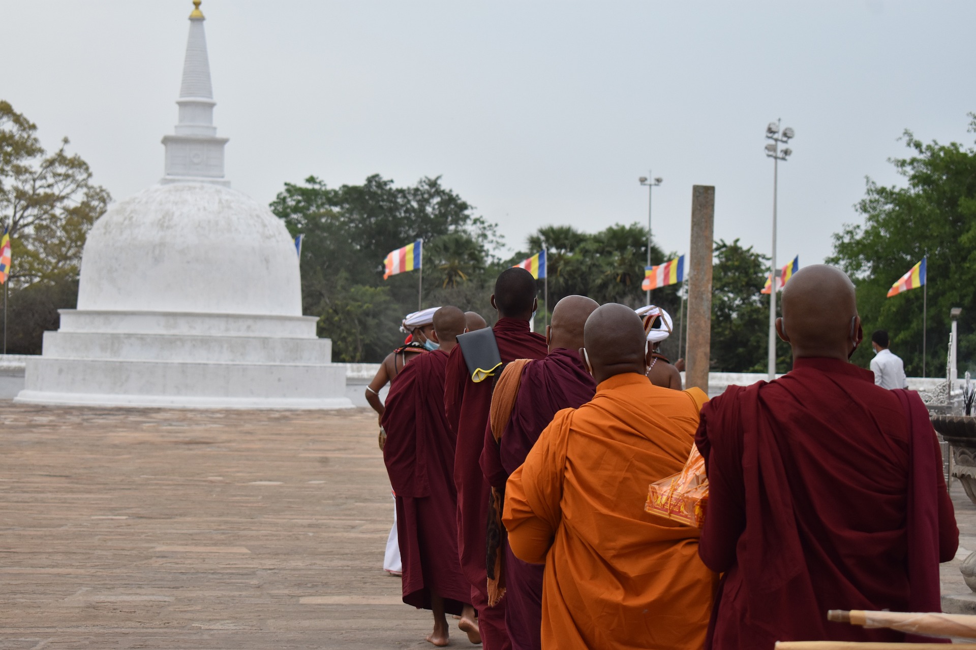 Temple les moines religieuses
