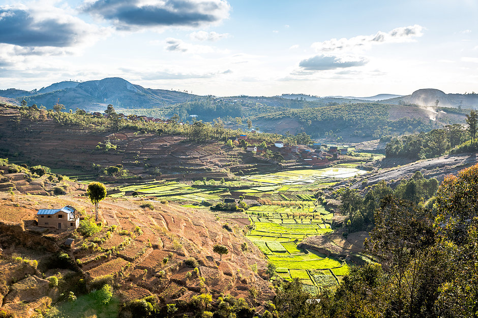 paysage autour de Ambatomanga à Madagascar