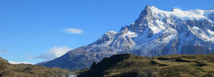 Vue sur la mer du Parc National de Torres del Paine