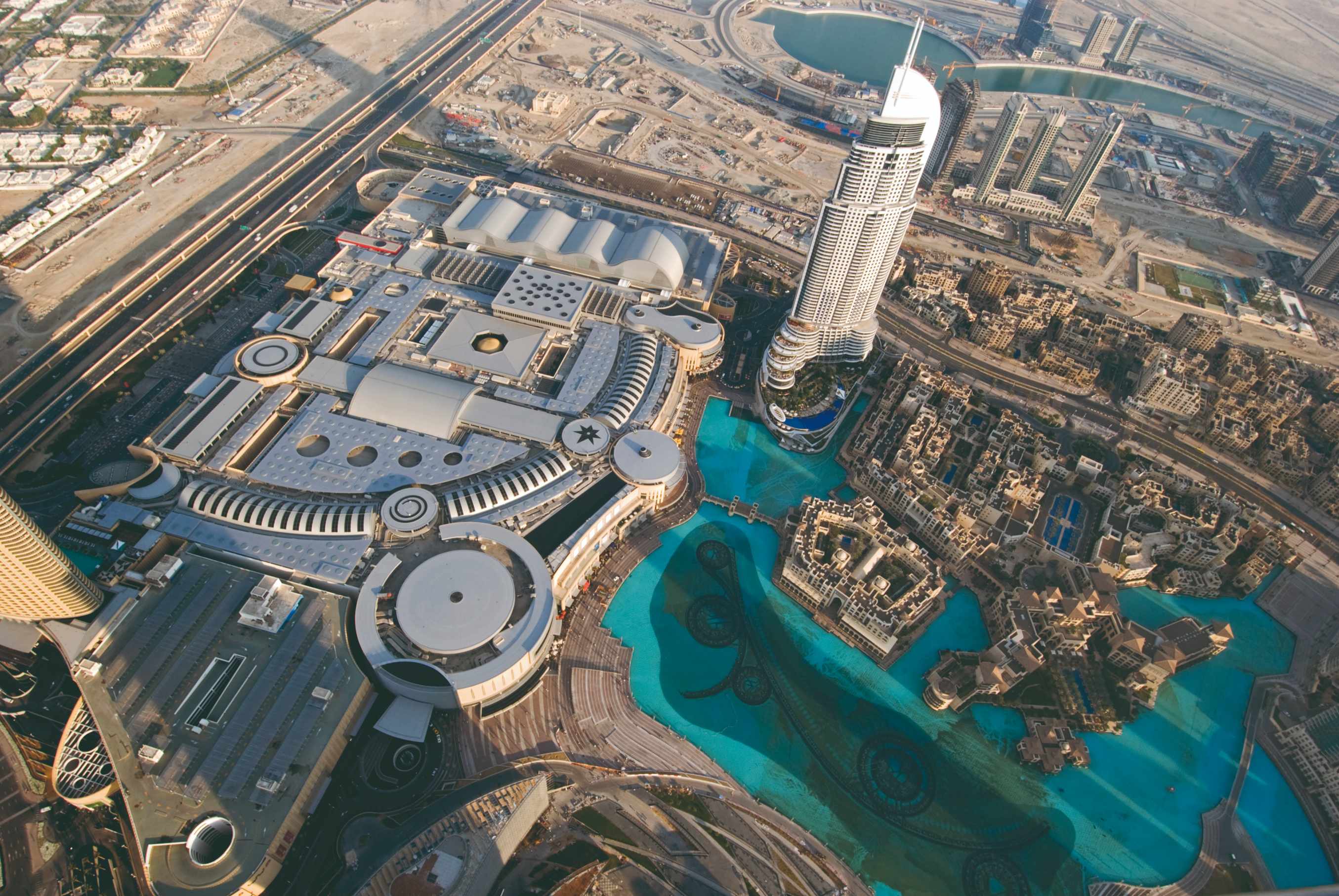 Le Dubai Mall vu depuis le Burj Khalifa