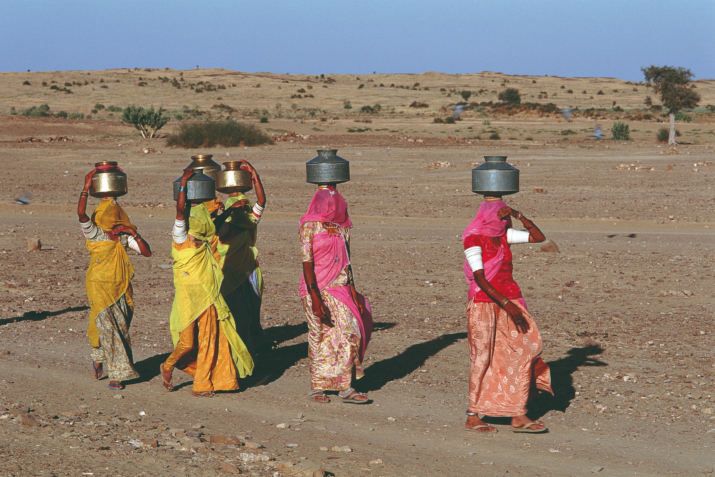 Femmes d'un village du désert proche de Jaisalmer.