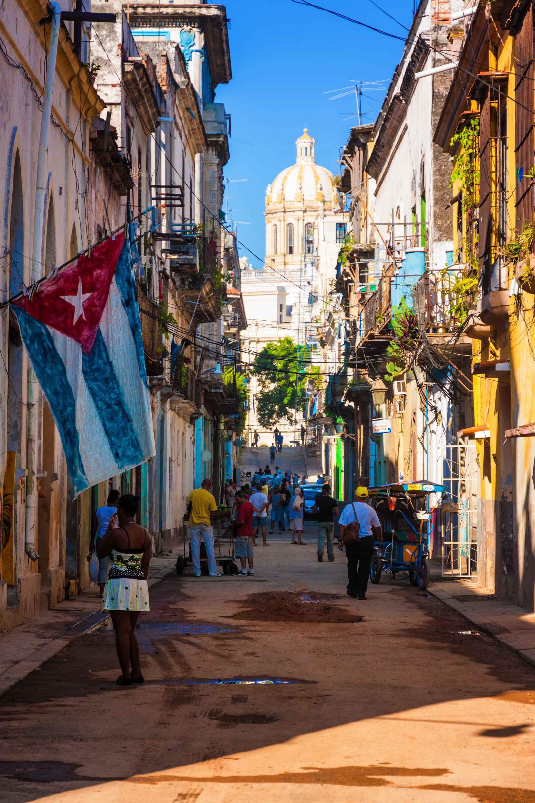 Dans les rues de la Havane.