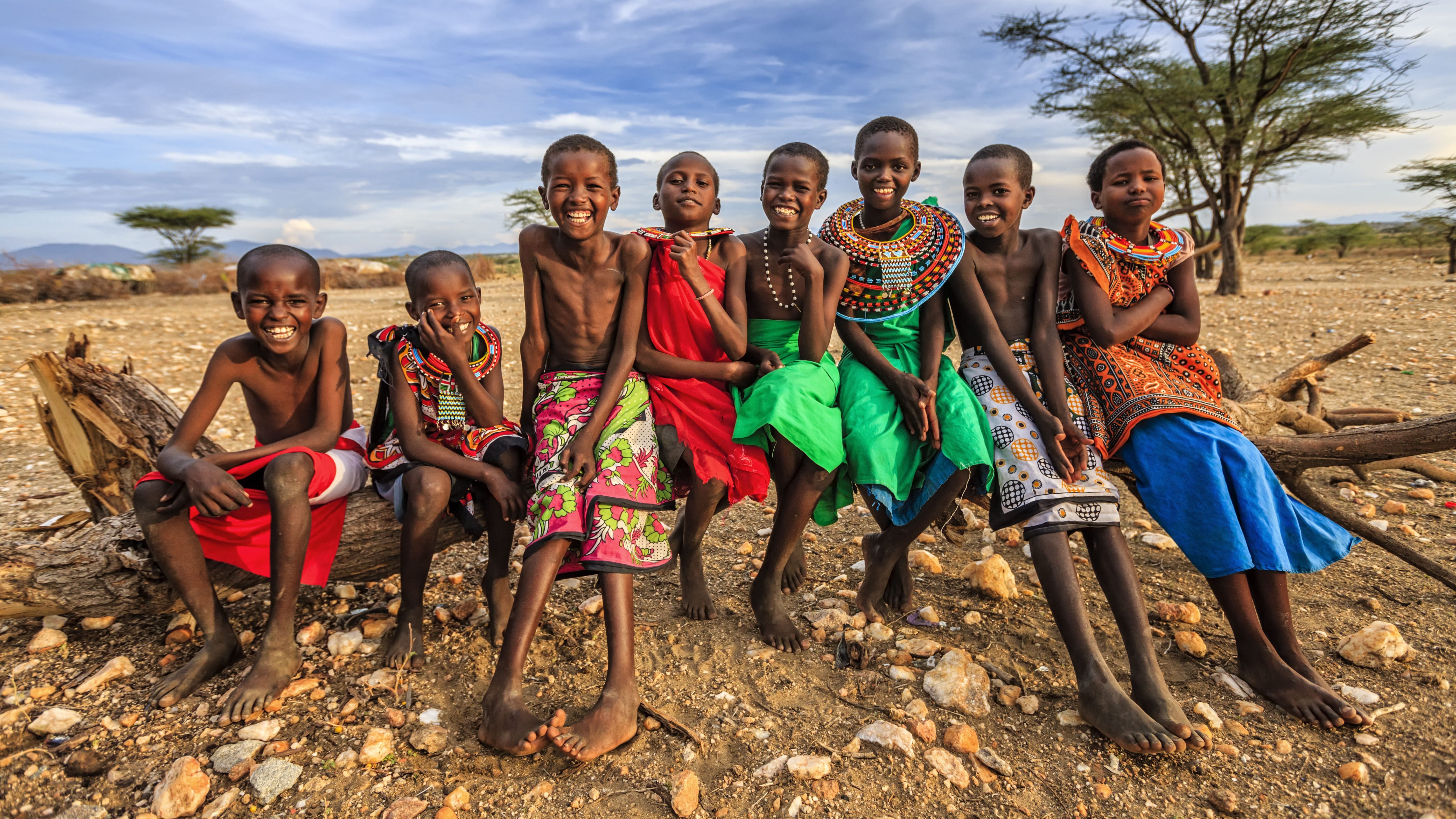 Enfants de la tribu Samburu.
