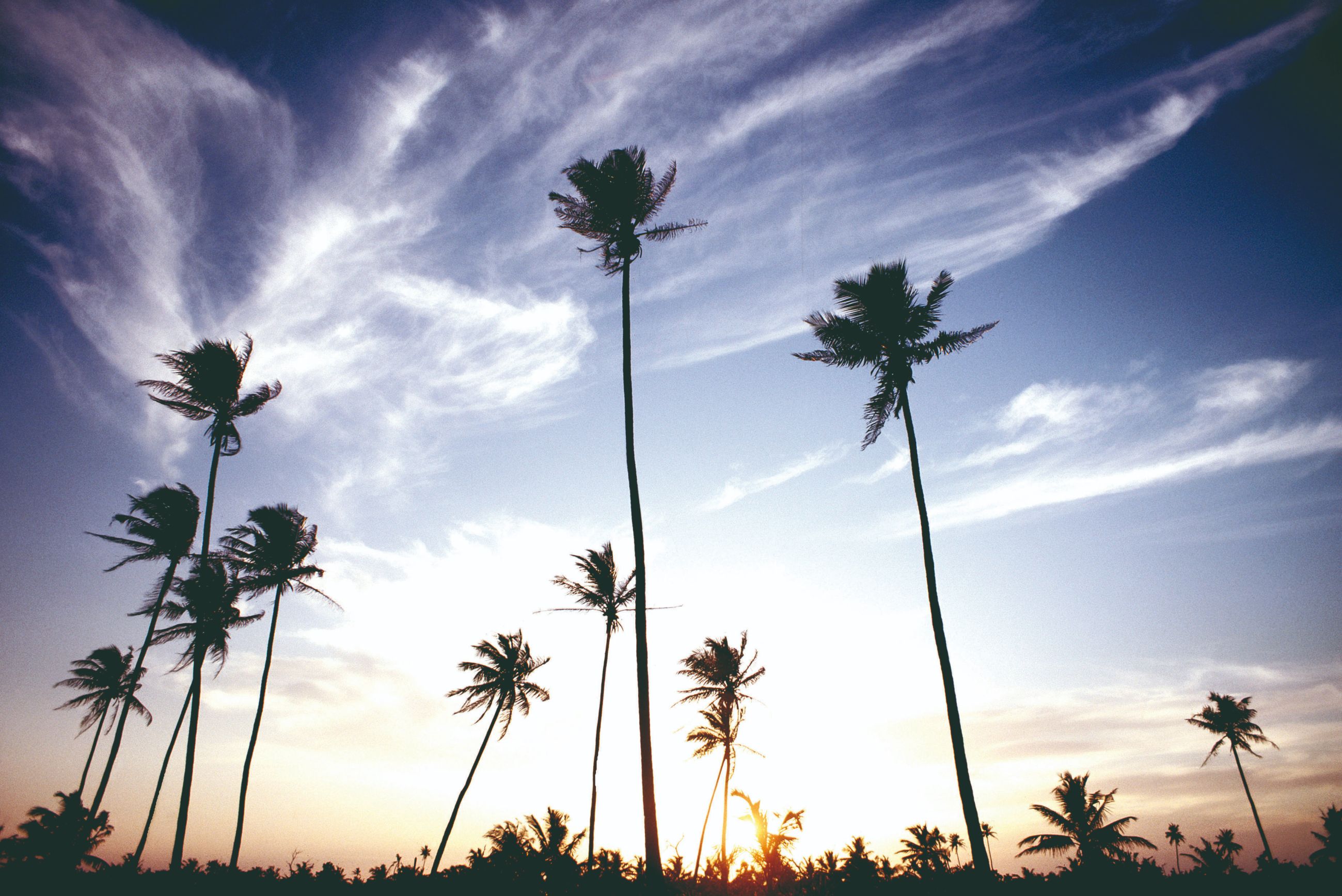 Coucher de soleil à Batticaloa.