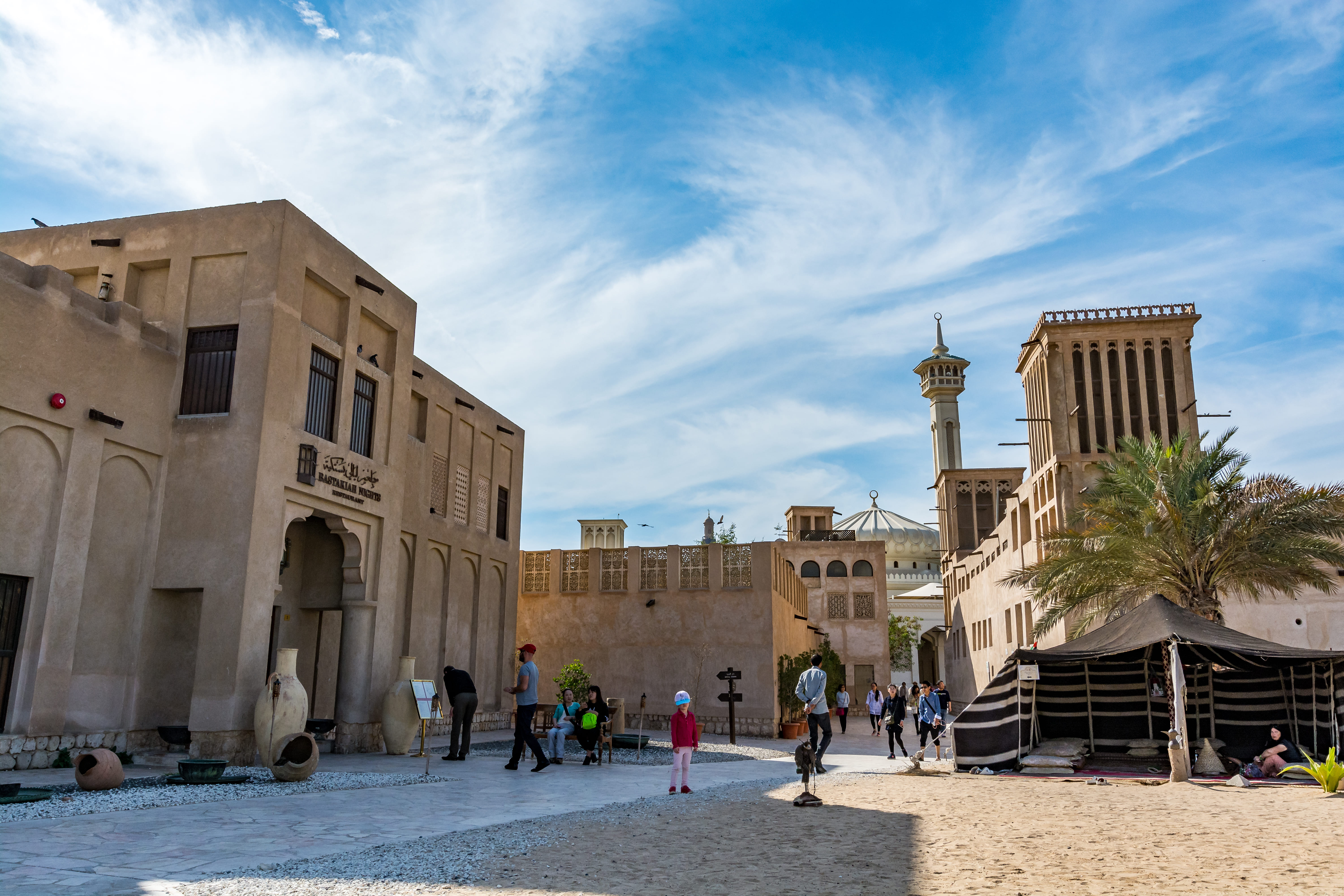 Quartier historique d'Al-Fahidi, aussi appelé Bastakiya.