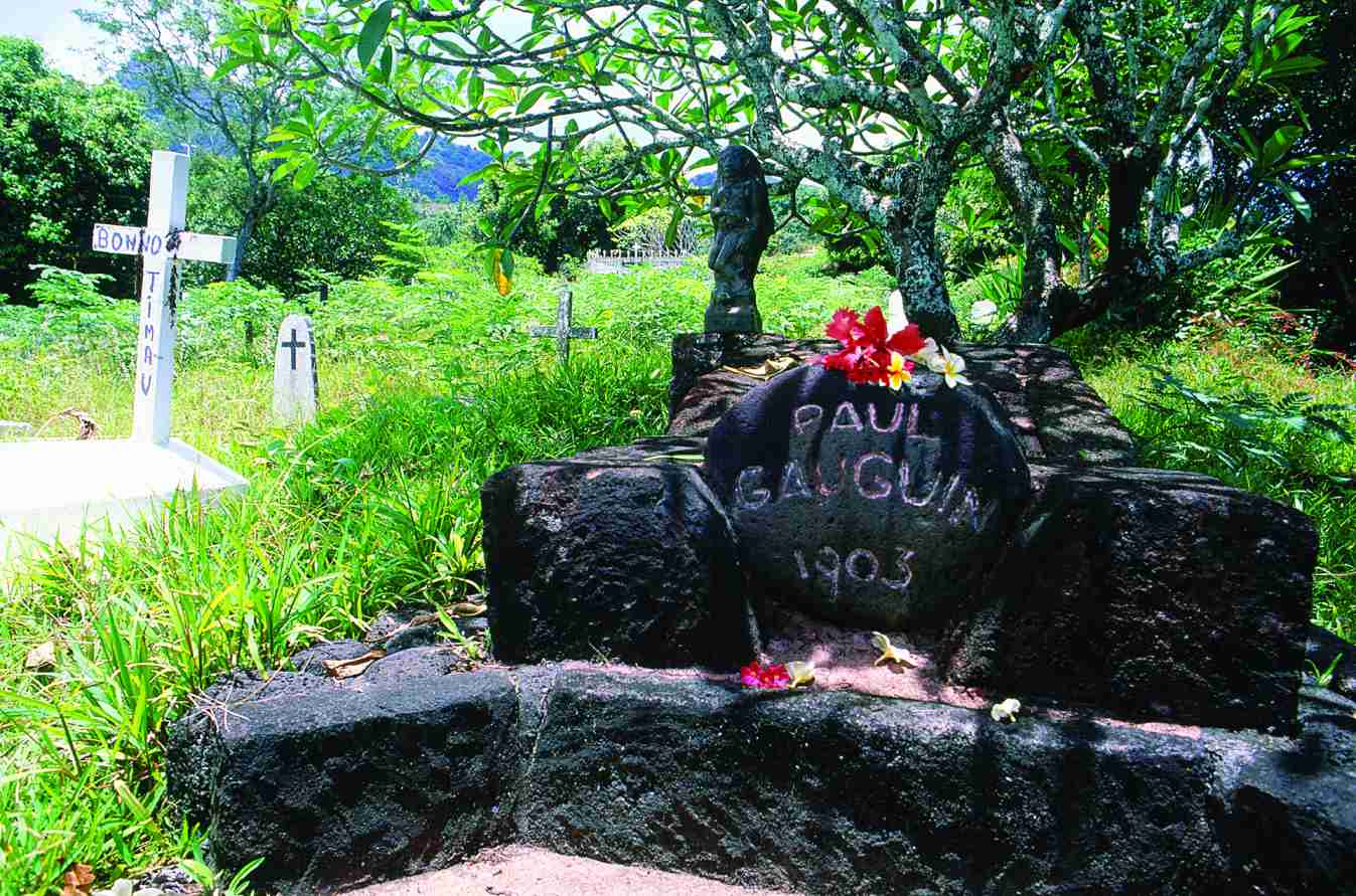 Tombe de Paul Gauguin au cimetière du Calvaire à Atuona