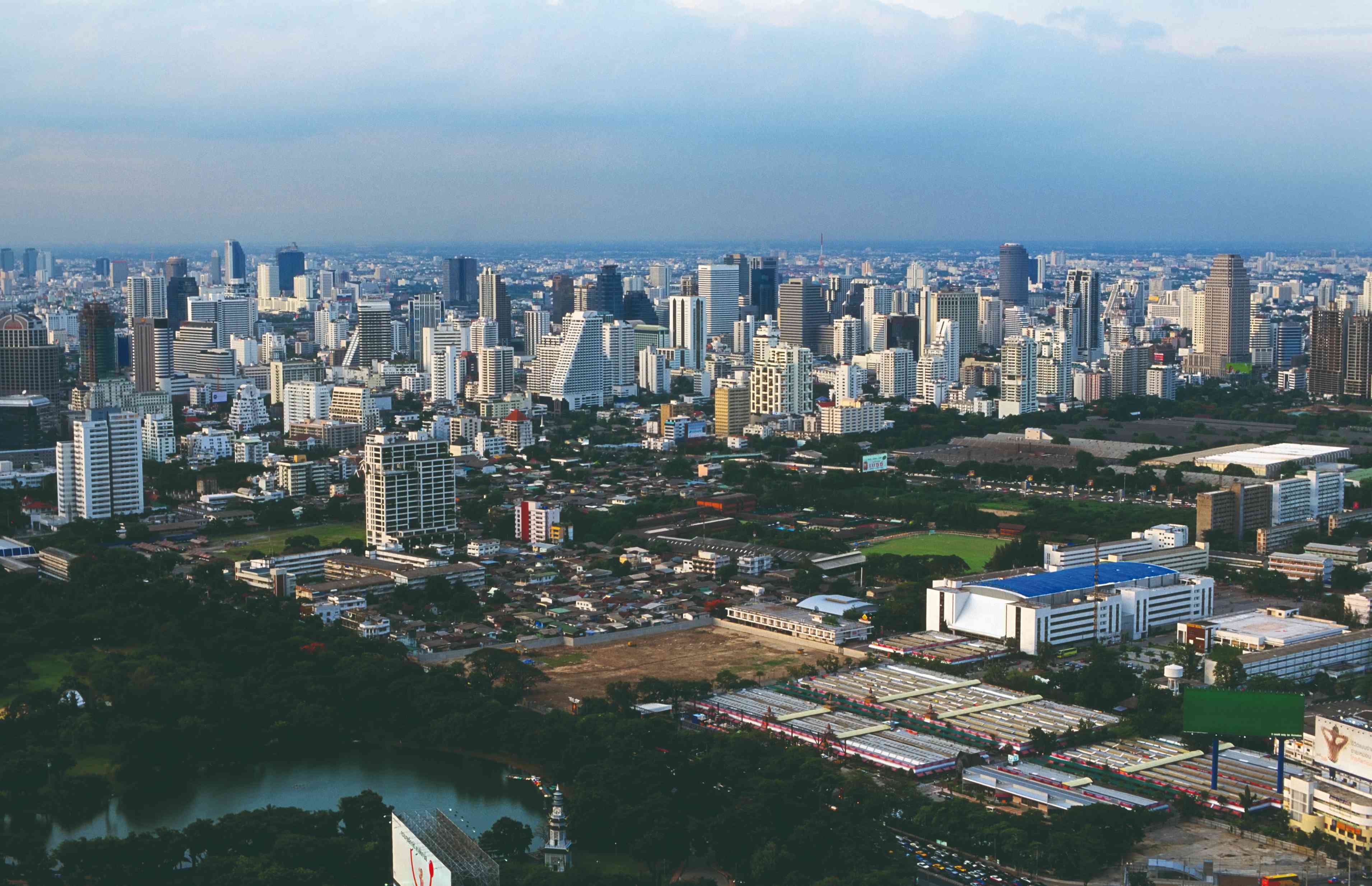 Vue panoramique de Bangkok.