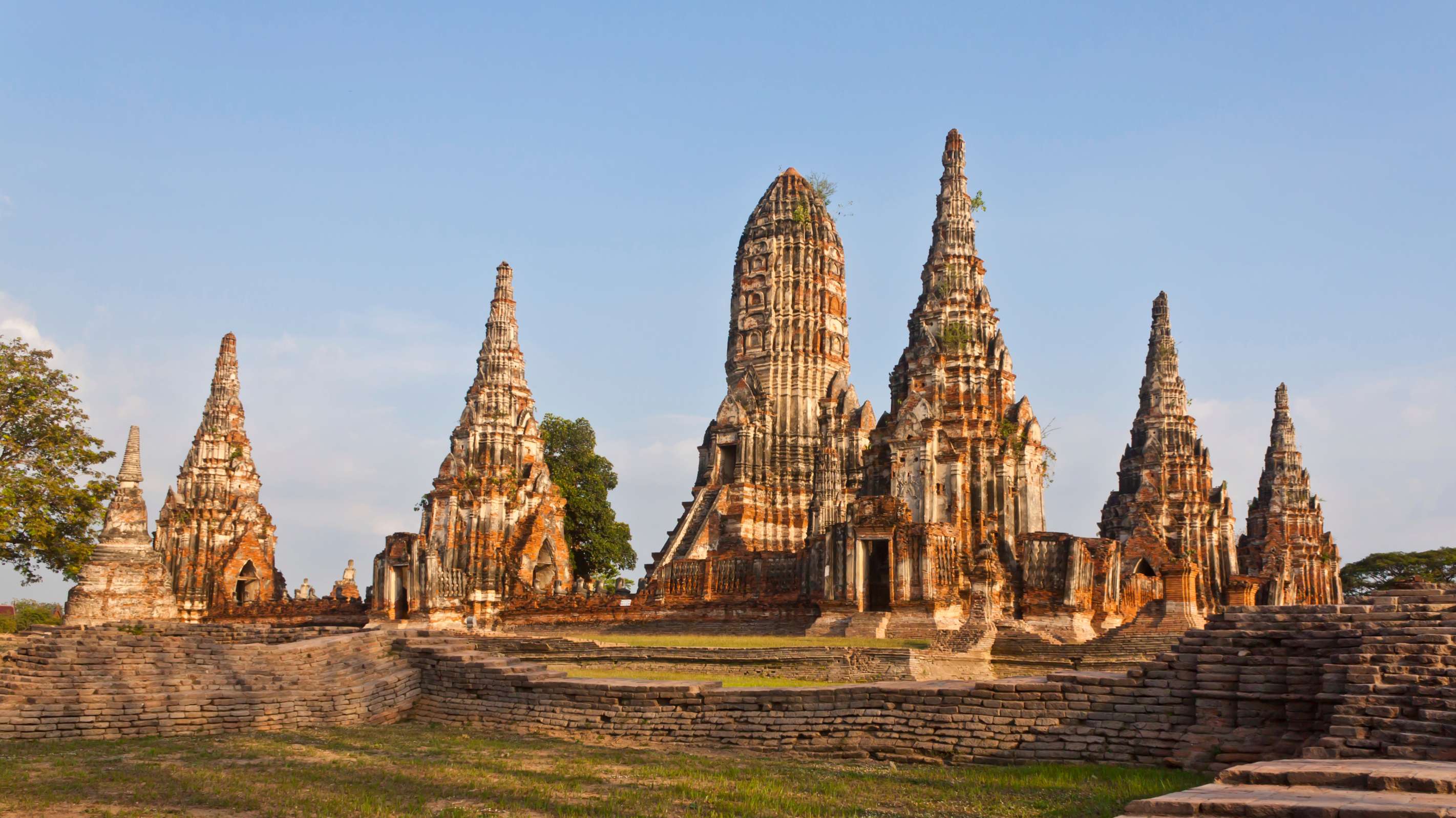 Pagode Chaiwatthanaram du temple d'Ayutthaya.