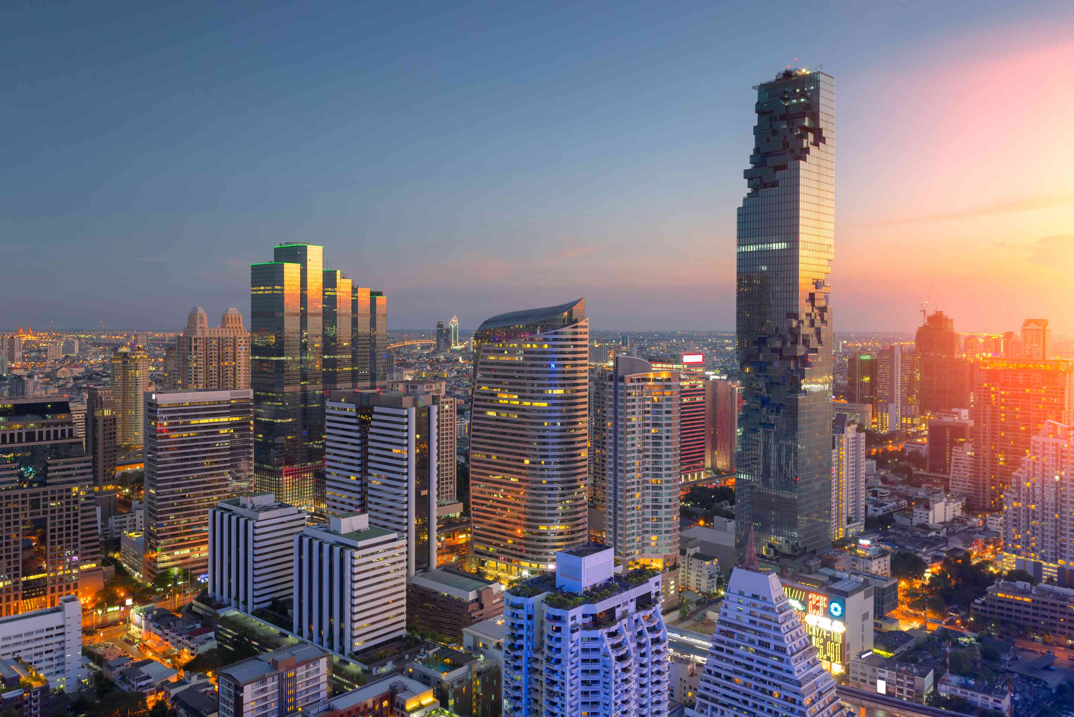 La ville de Bangkok.