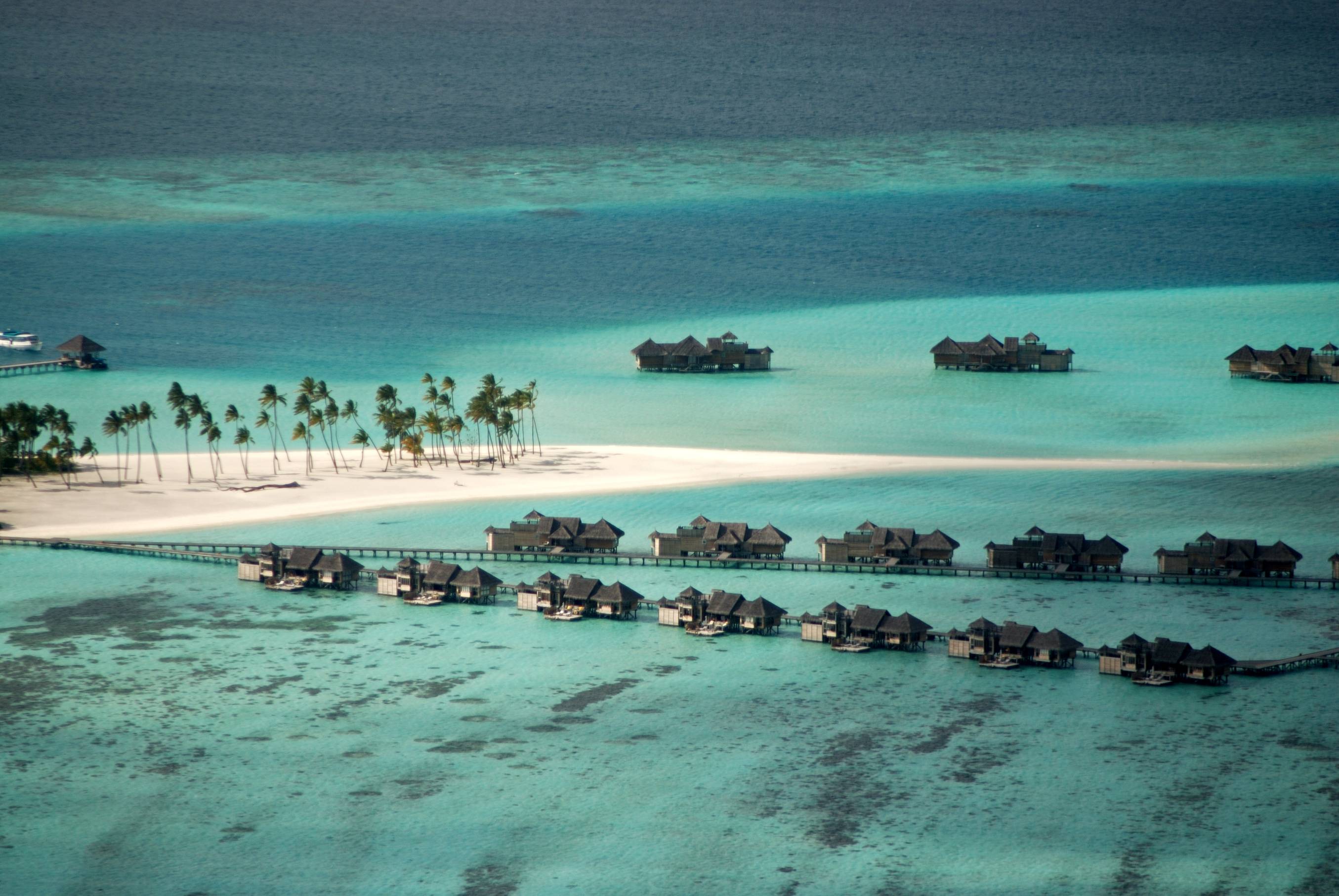 Bungalows sur pilotis, Lankanfushi.