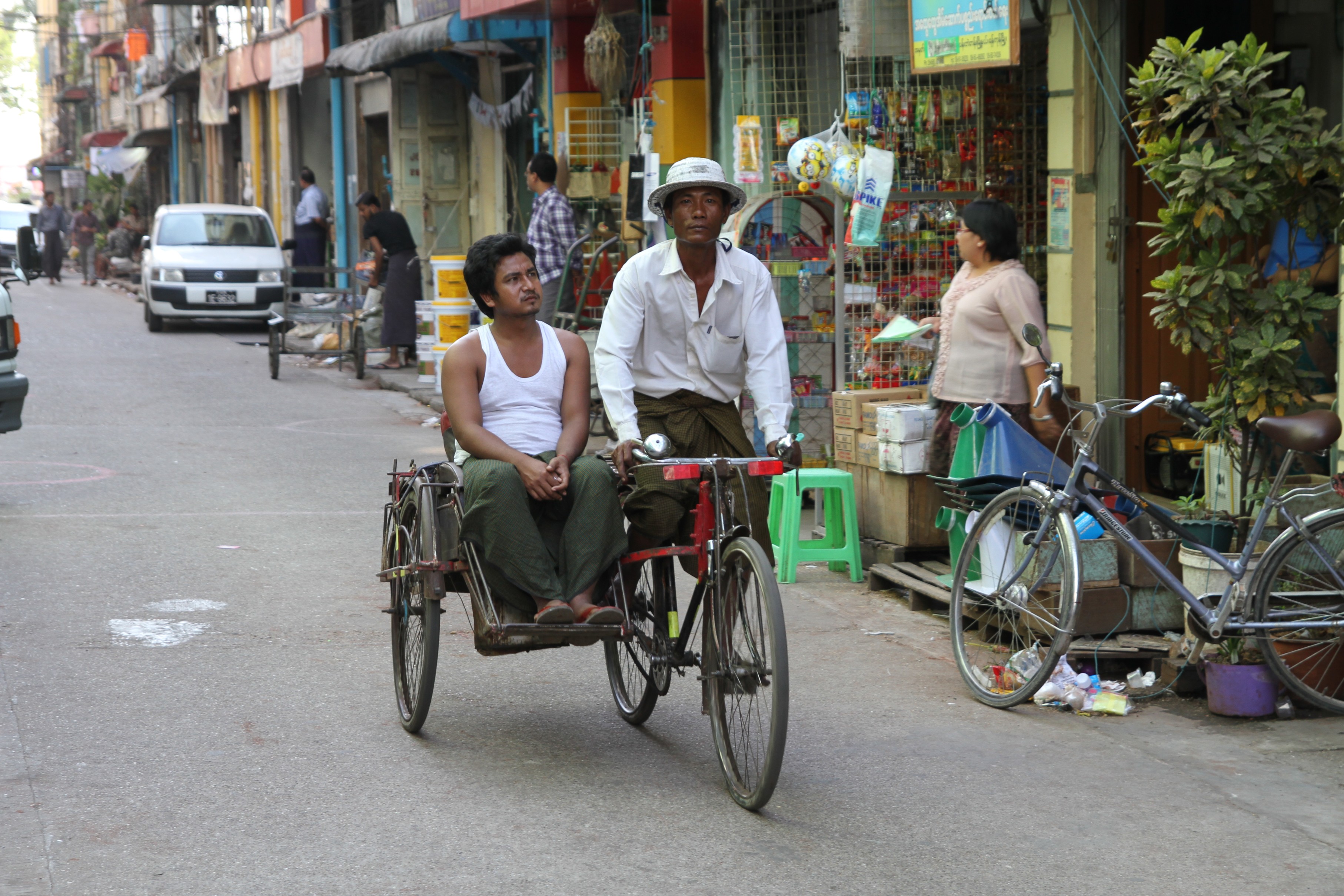 Une course dans Yangon