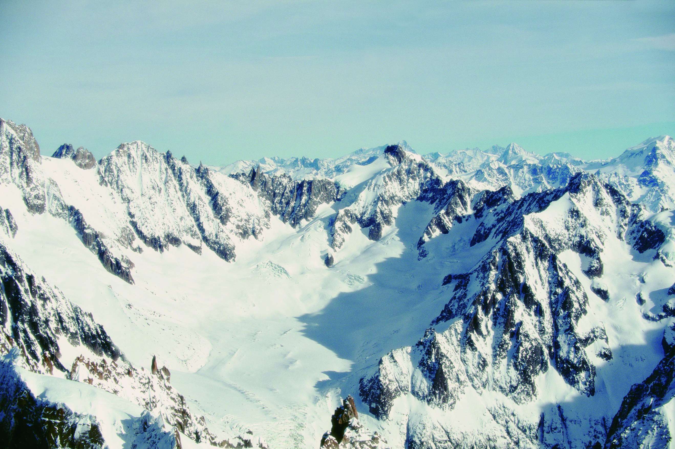 Le glacier de Talèfre dans le massif du Mont-Blanc