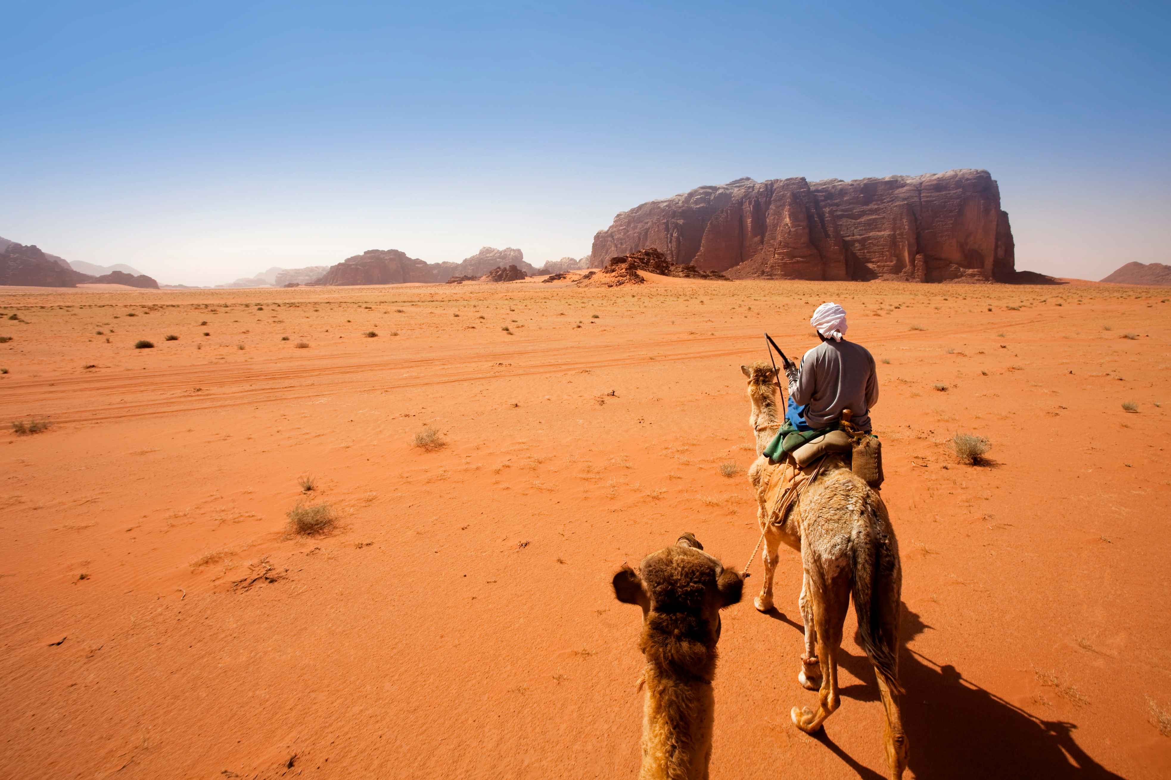 Balade dans le désert de Wadi Rum.