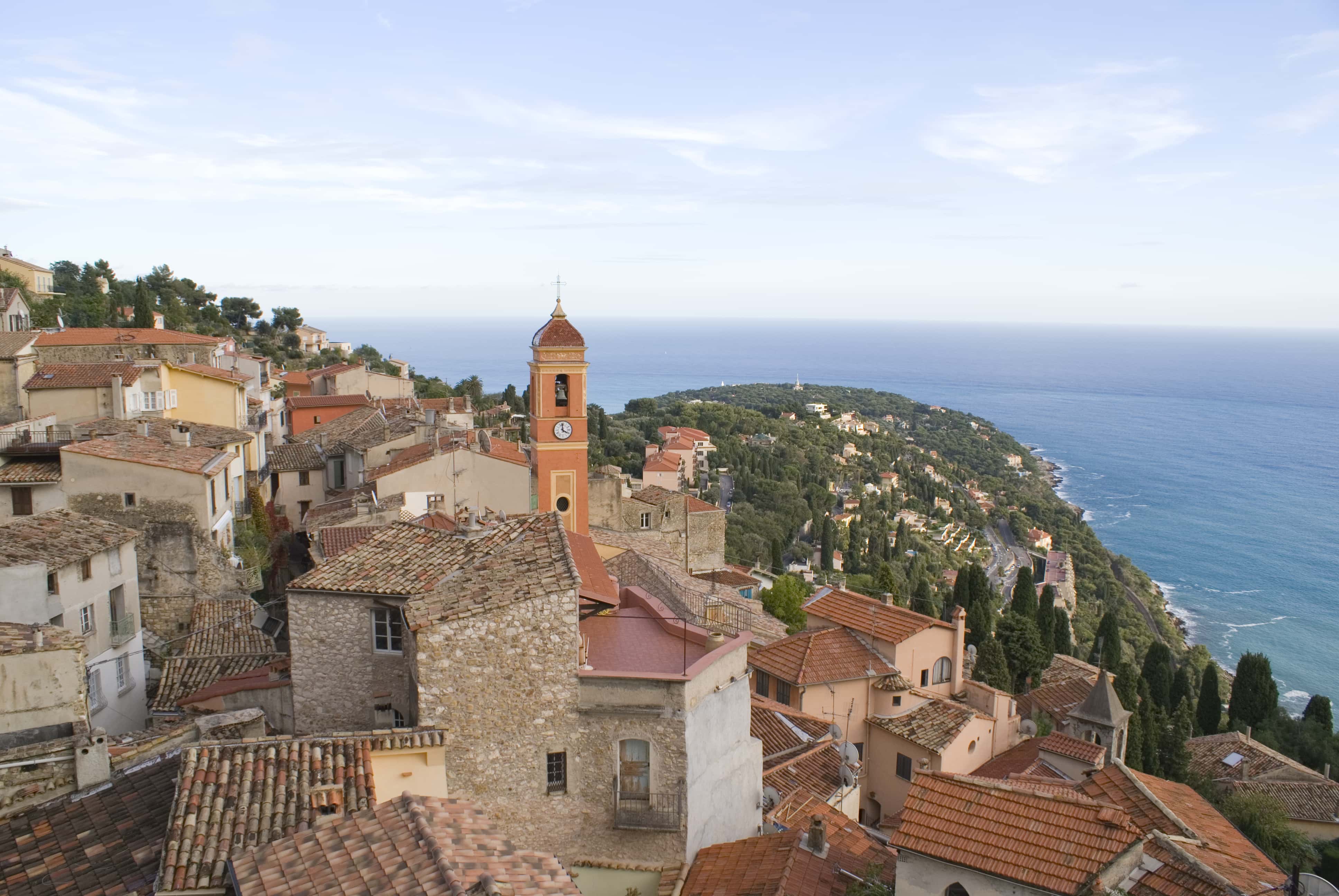 Vue du village de Roquebrune-Cap-Martin.