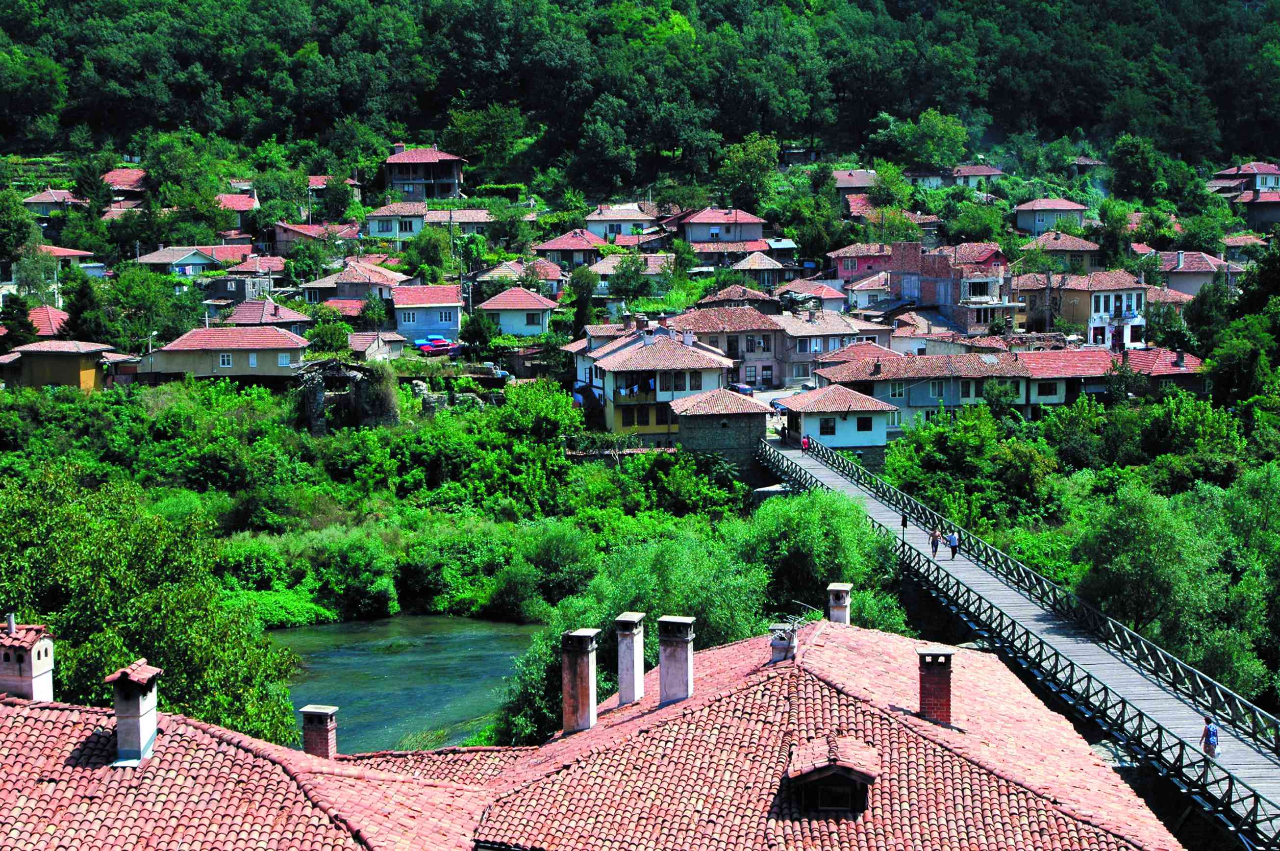 Veliko Tarnovo, ancienne capitale de la Bulgarie médiévale.