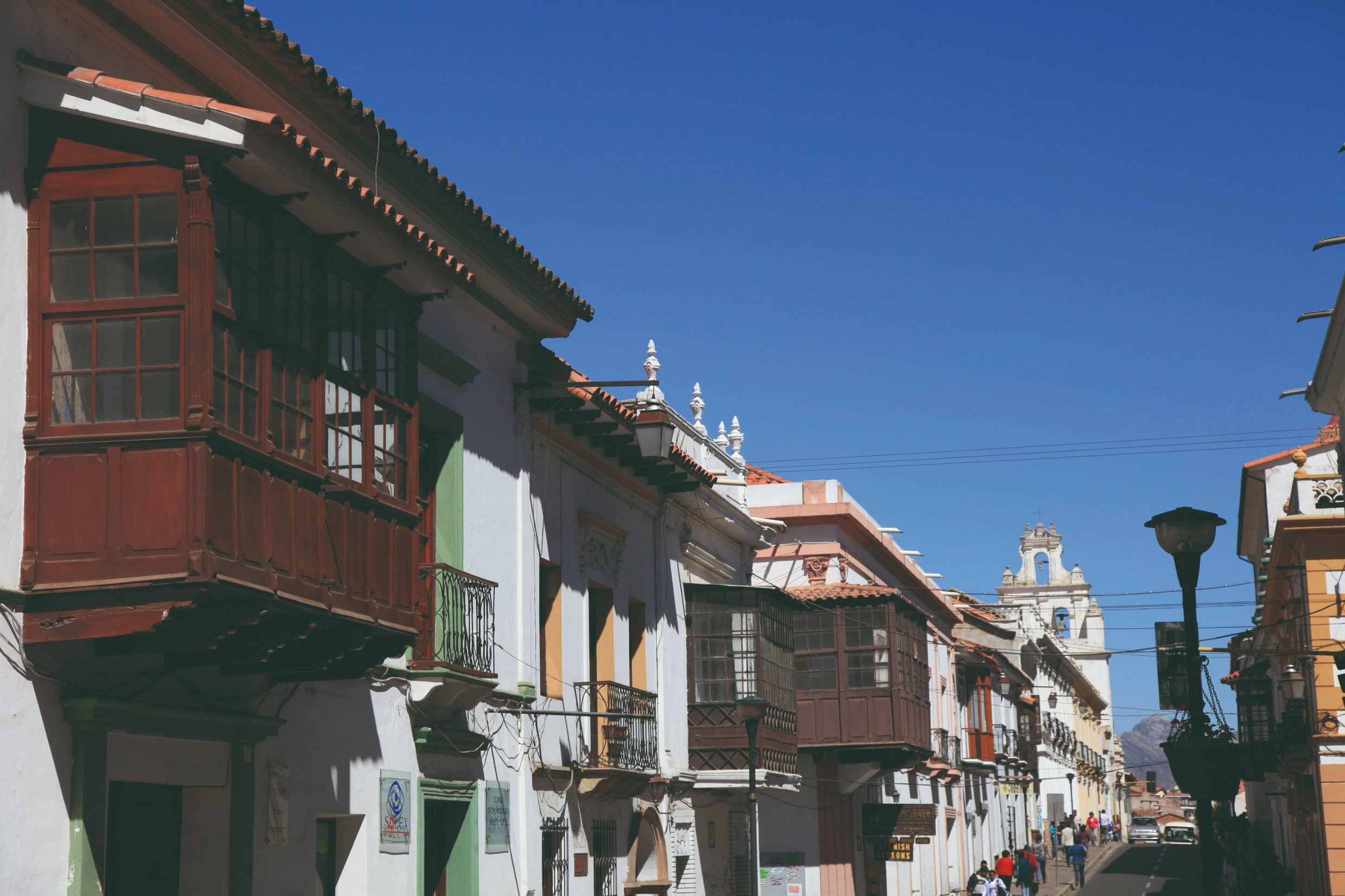 Les rues coloniales de Sucre.