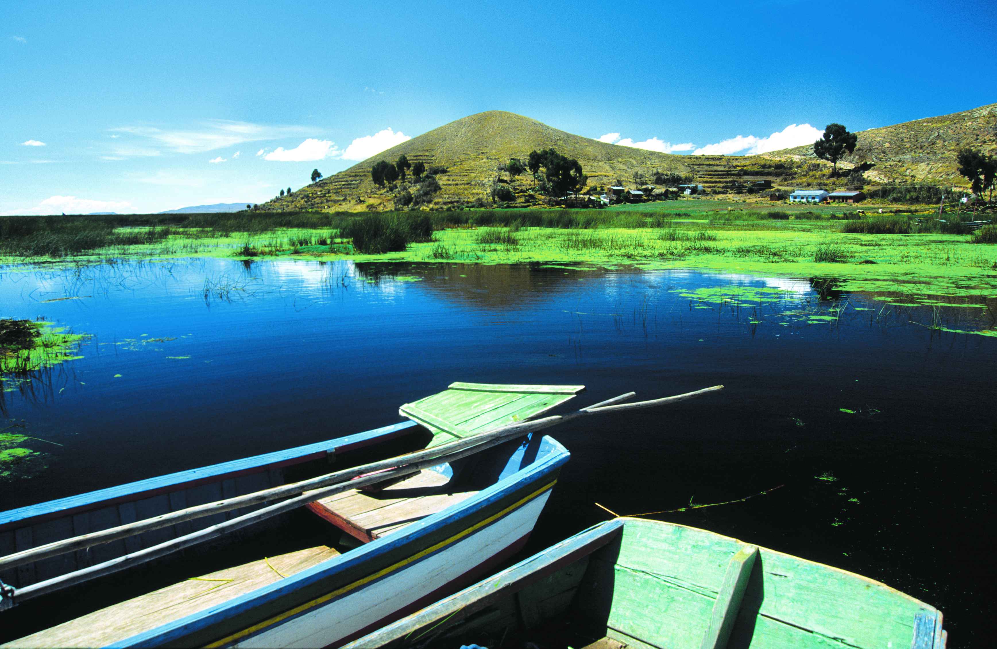 Vue du lac Titicaca.