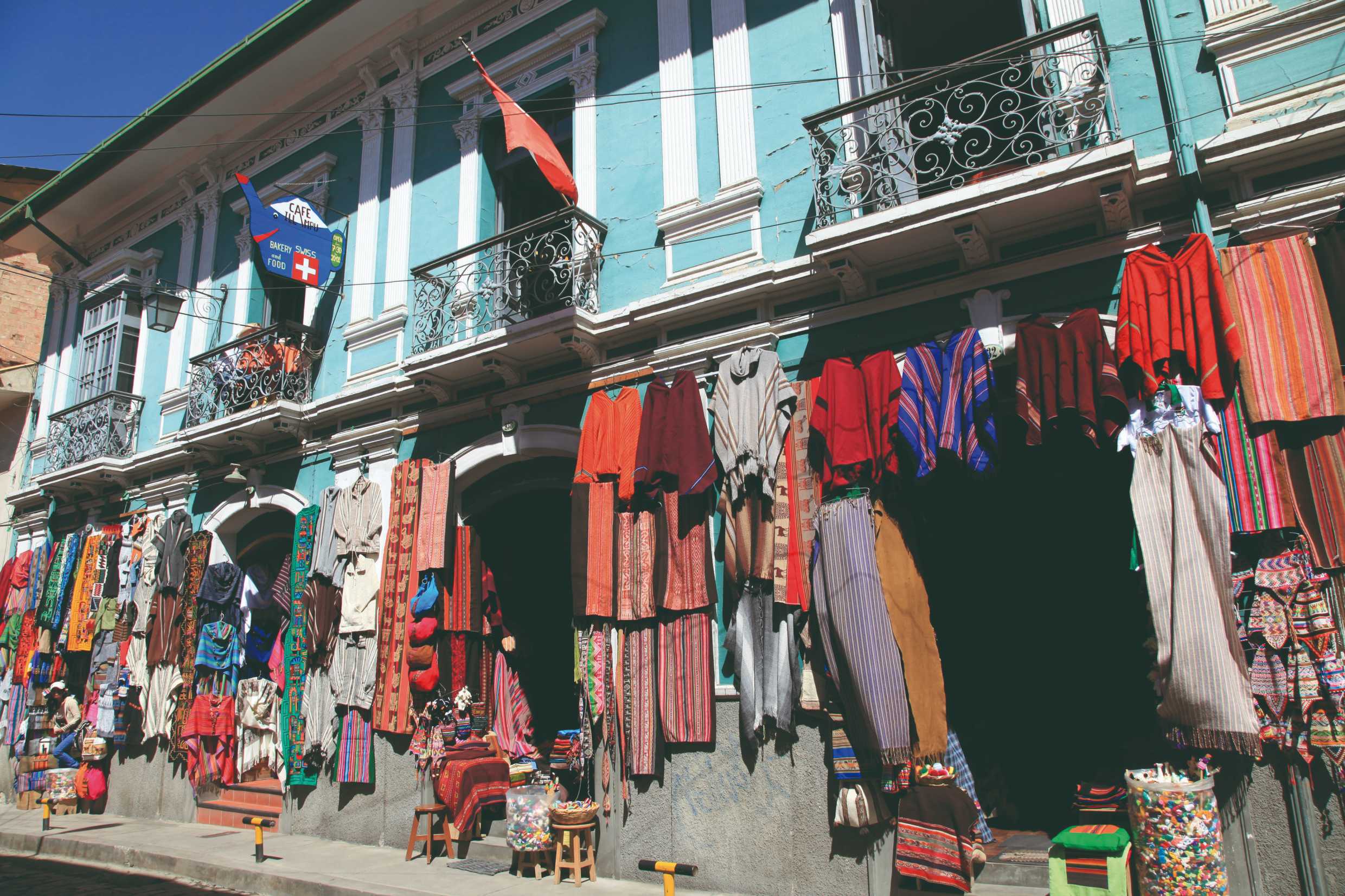 La rue Linares est l'une des plus touristiques de La Paz.