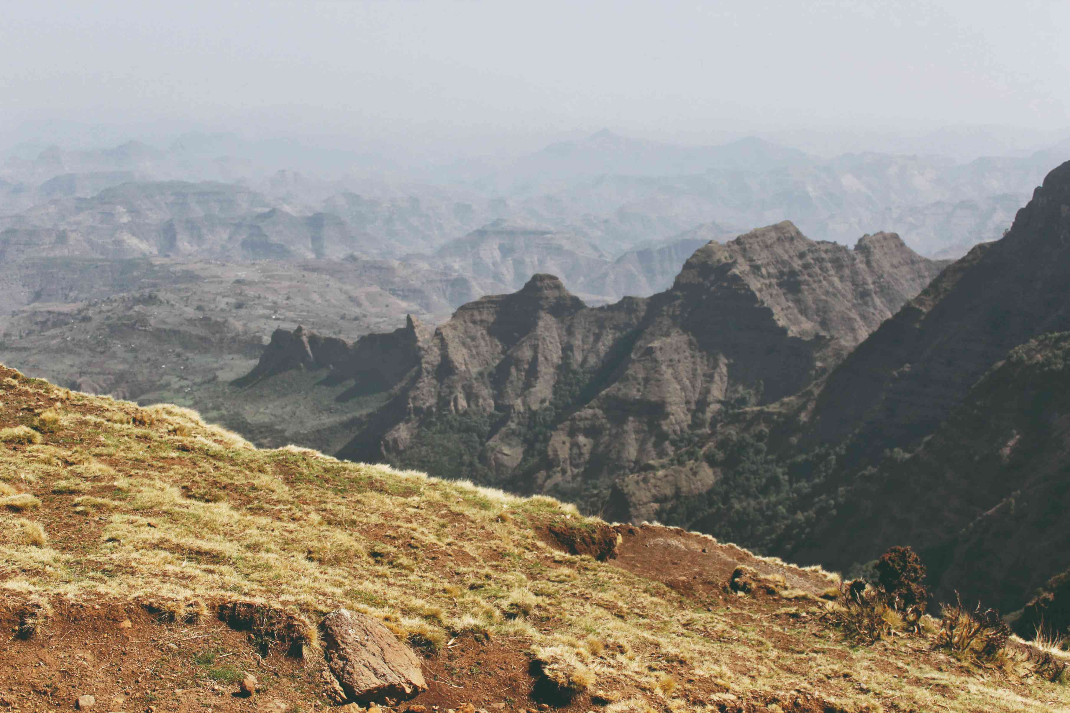 Les plateaux majestueux du massif du Simien offrent des panoramas grandioses.