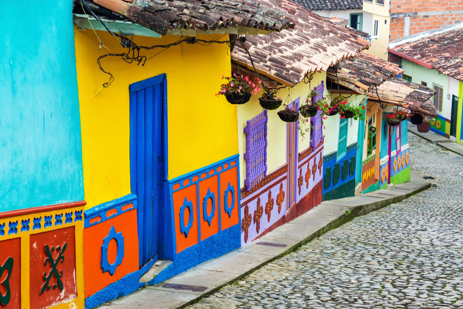 Rues colorées de Guatapé.