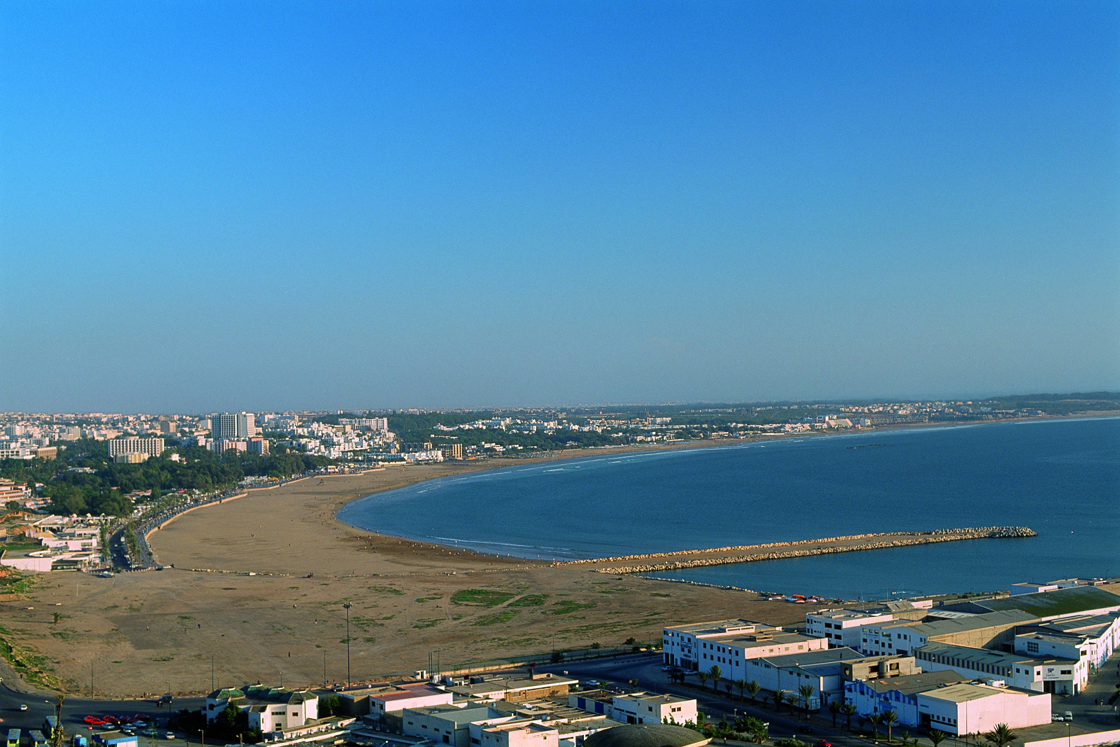 La plage d'Agadir.