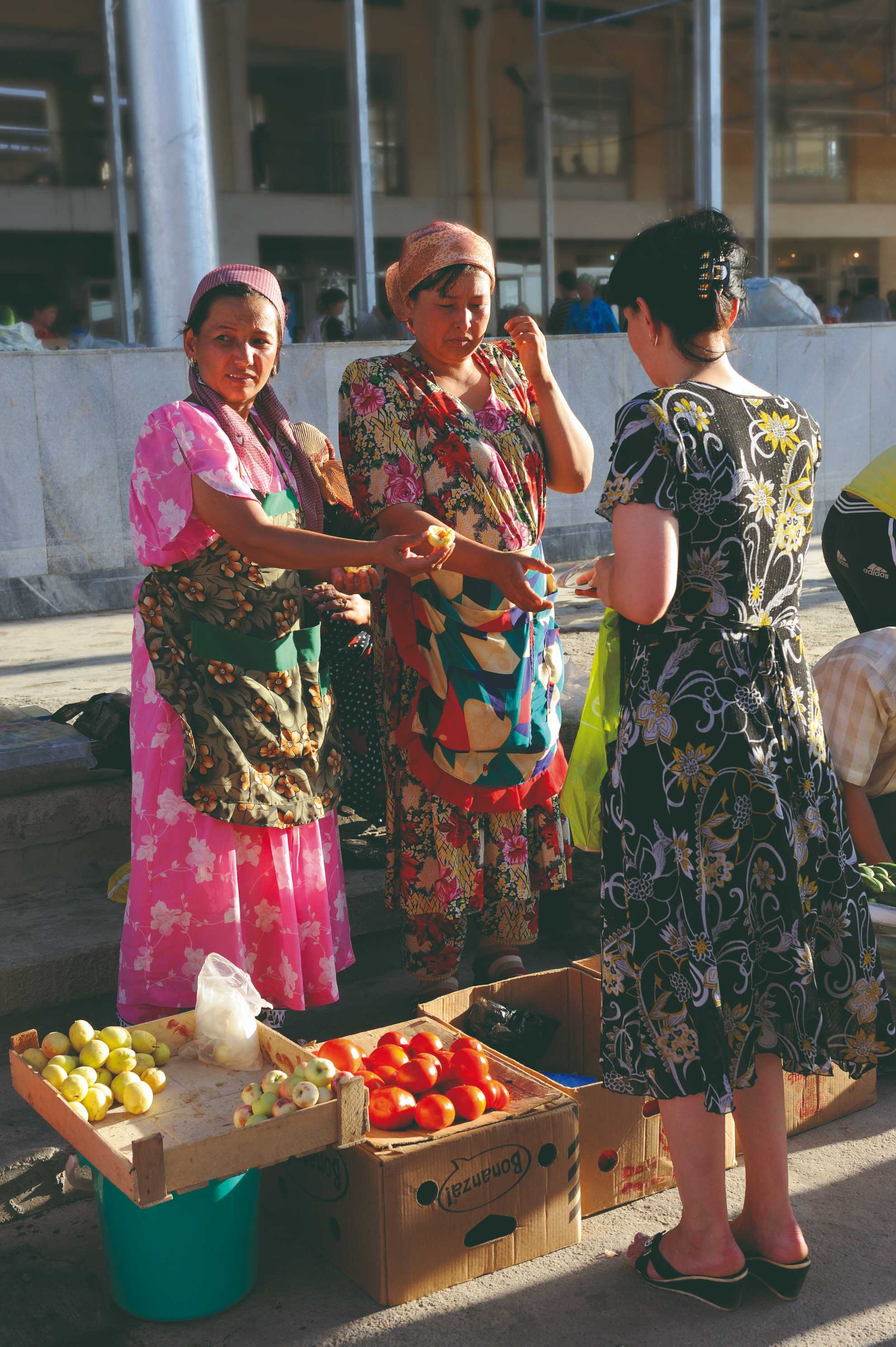 Bazar dans la vieille ville de Samarkand.