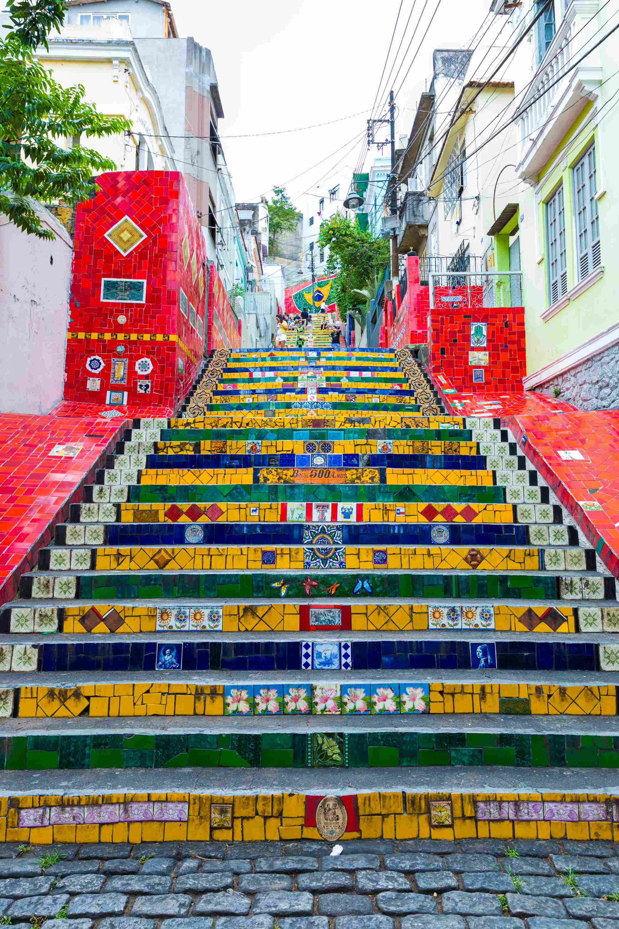 L'Escalier Selarón, par l'artiste chilien Jorge Selaron.
