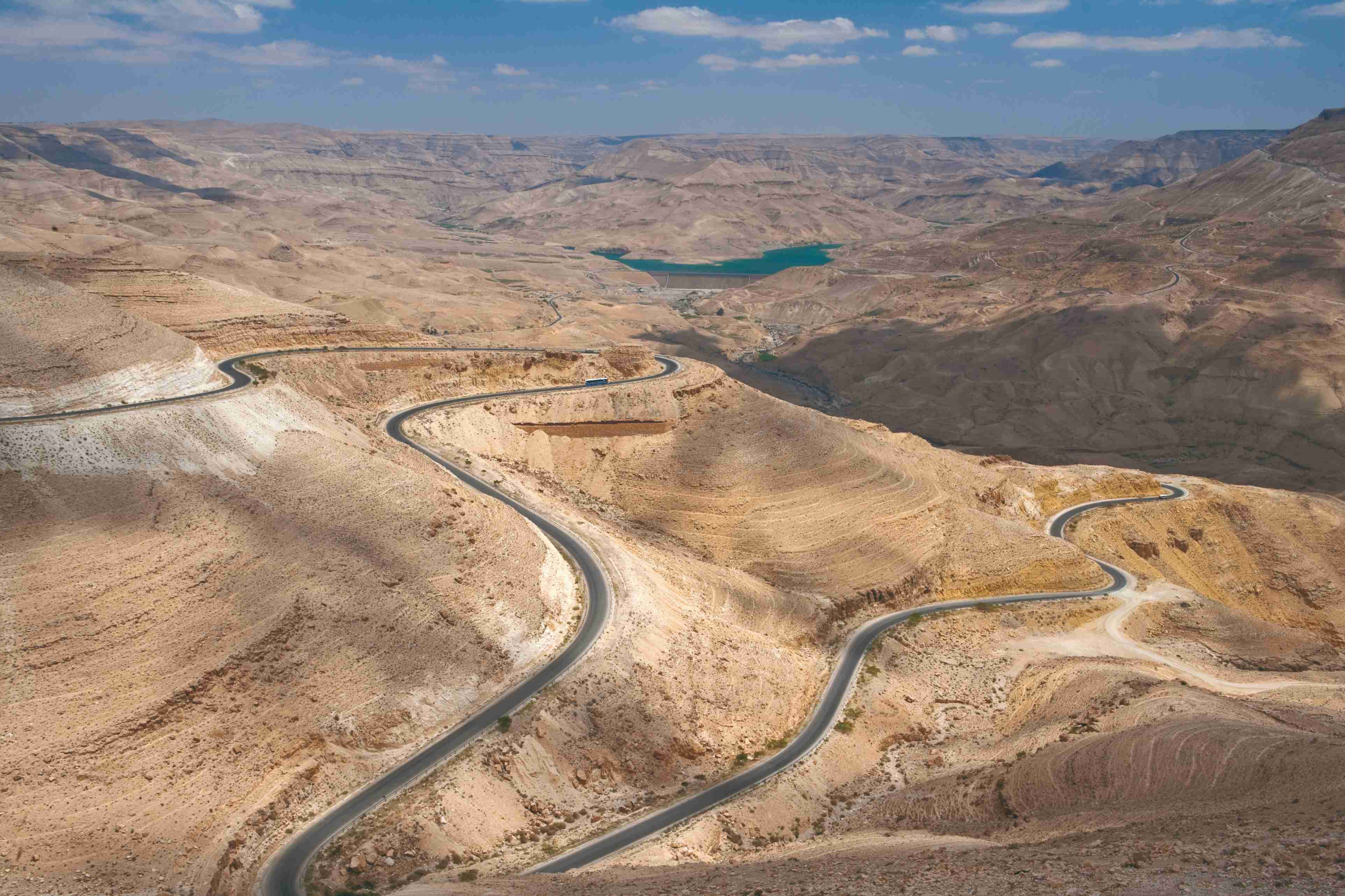 La Route des Rois s'étend dans la réserve du Wadi Mujib.