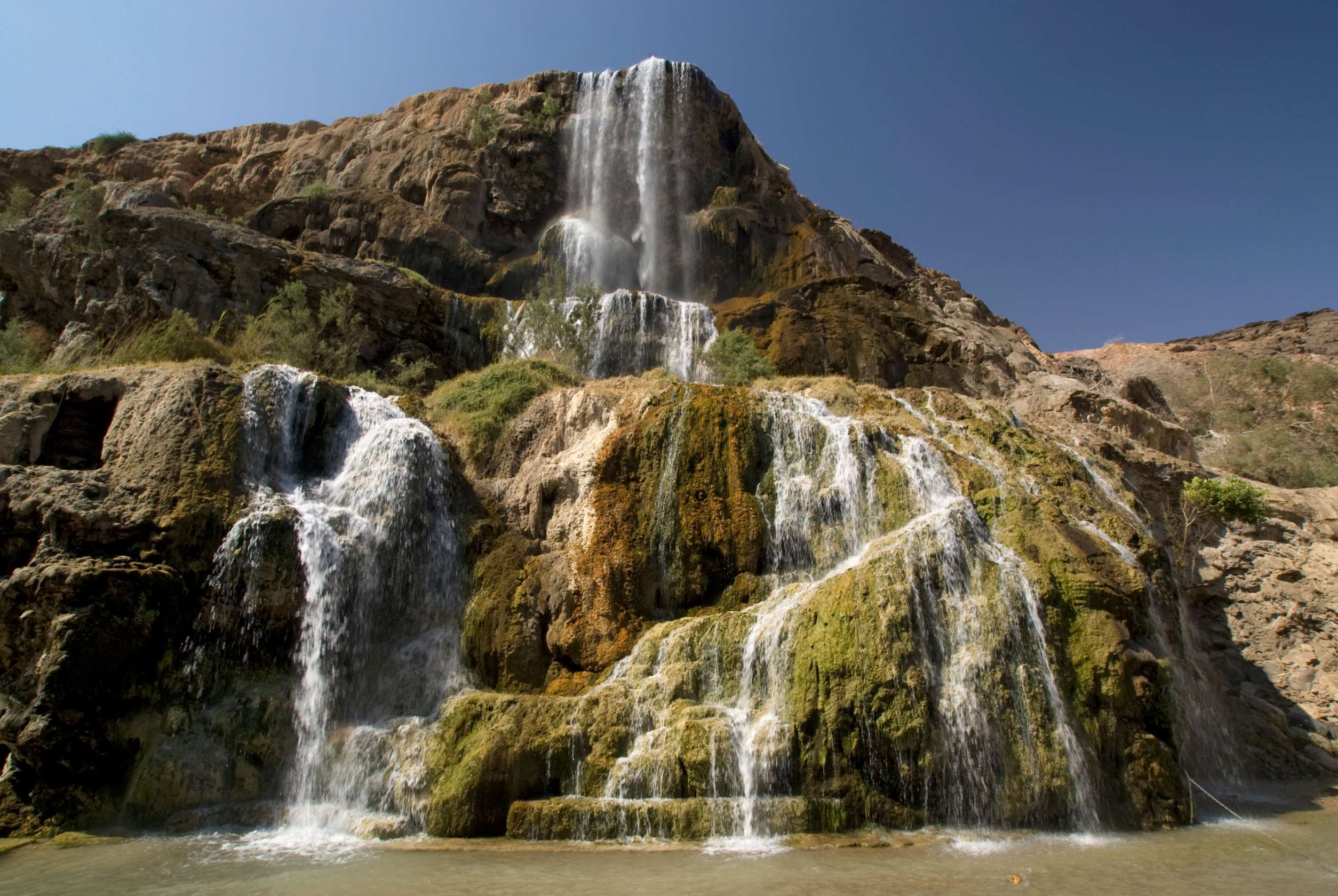 La cascade de Hammamat Ma'in, Madaba.