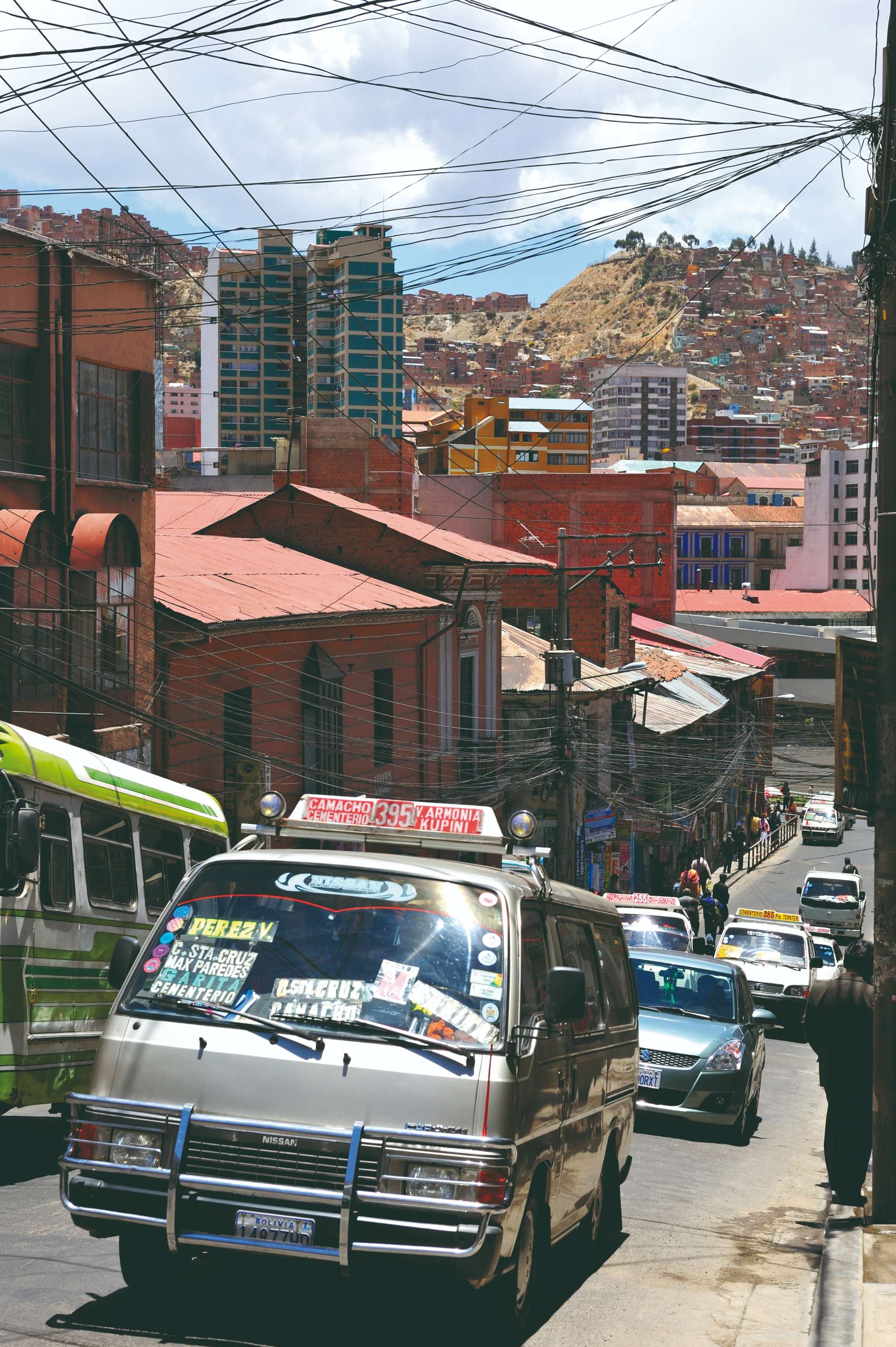 Dans les rues de La Paz.