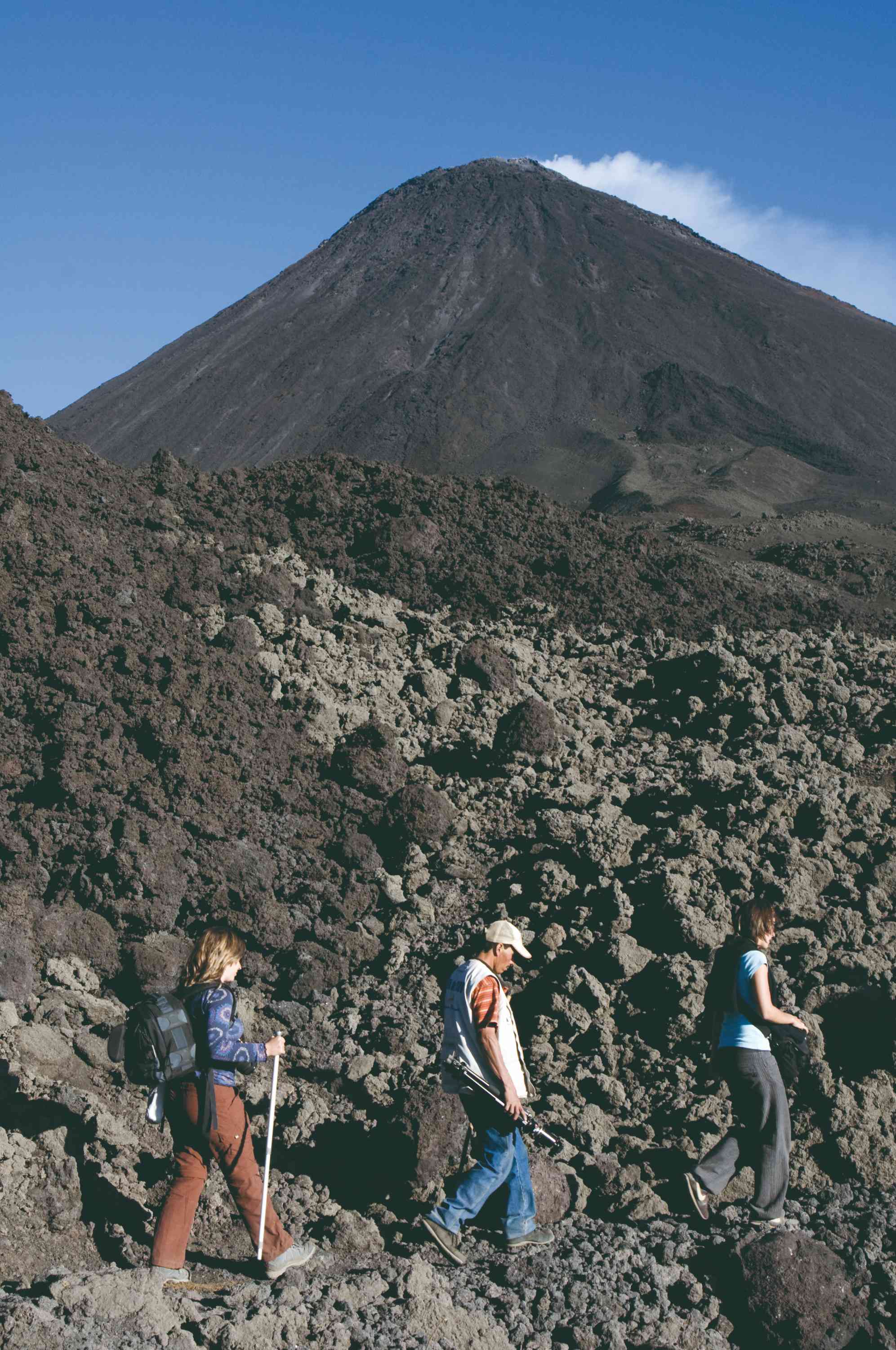 Ascension du volcan Pacaya.