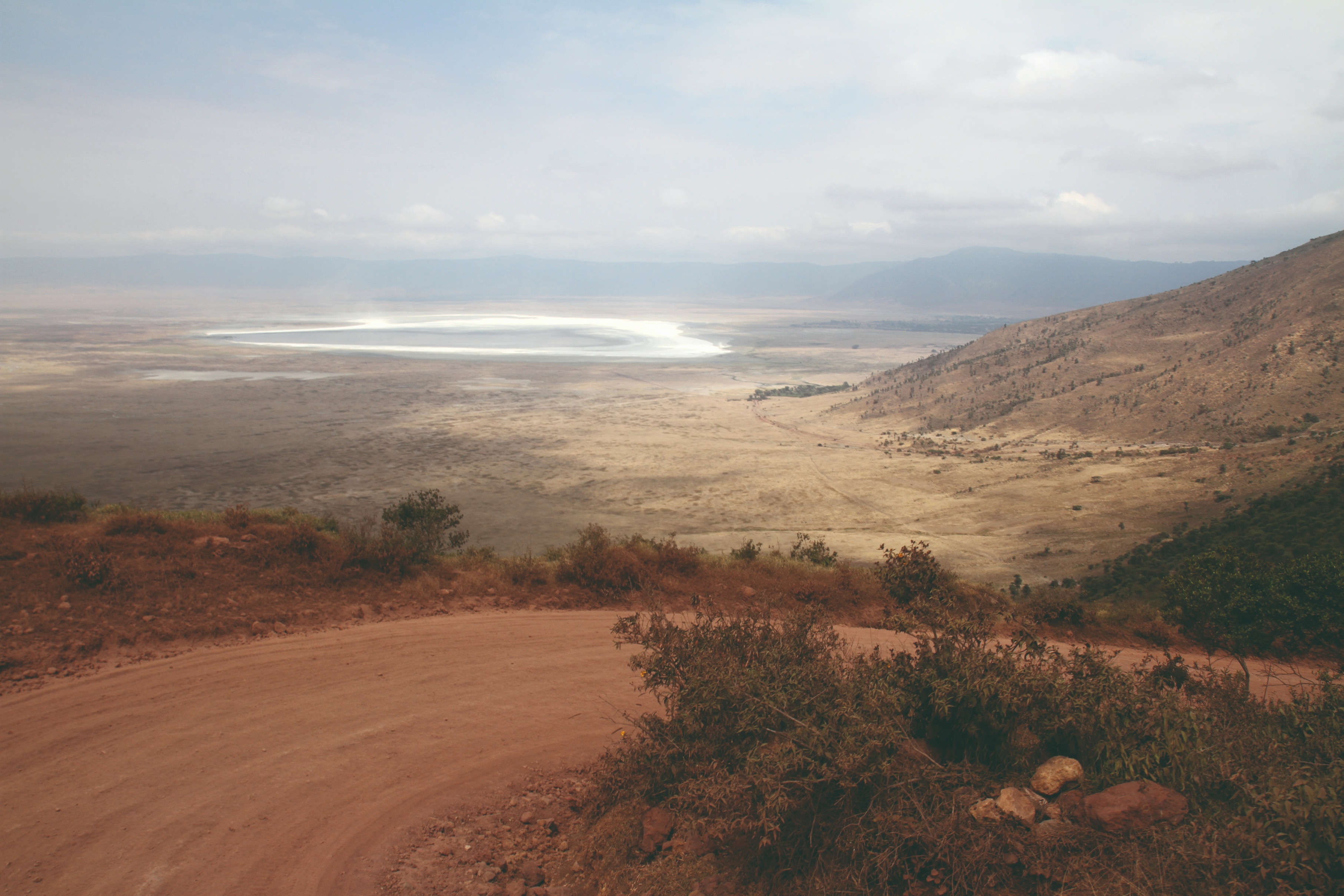 Paysage dans l'aire de conservation du Ngorongoro
