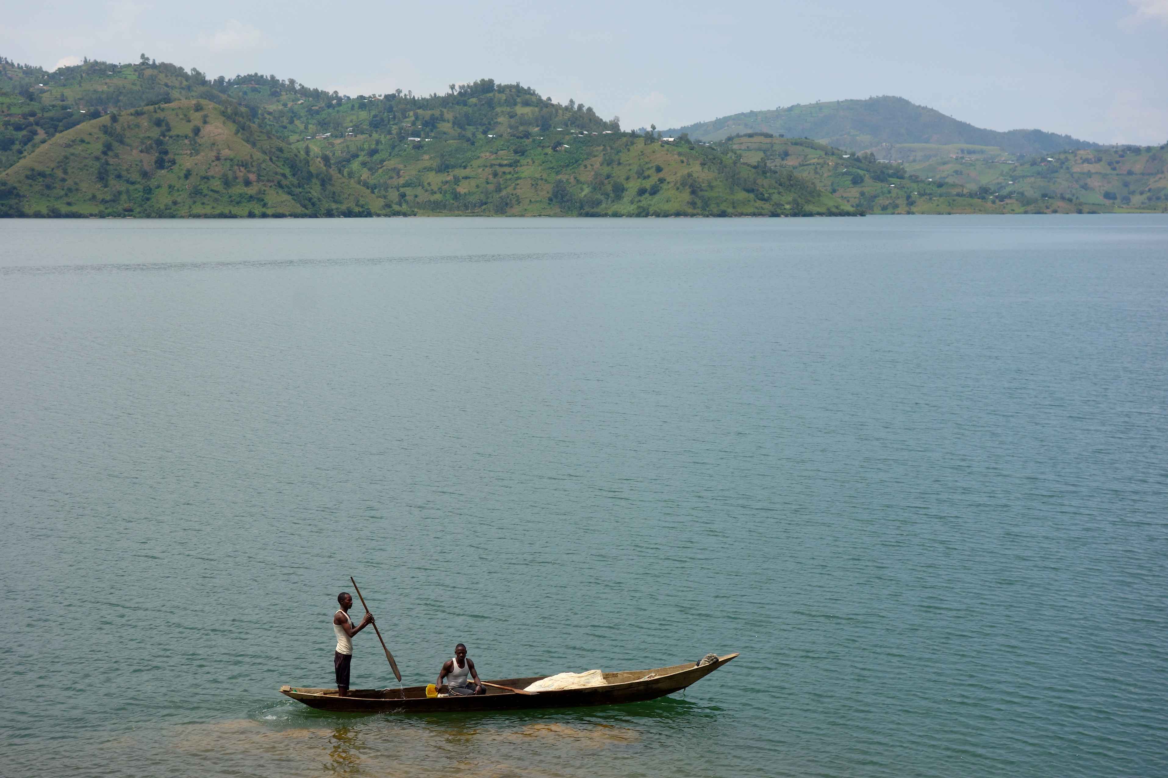 Pêcheurs sur le lac Kivu.