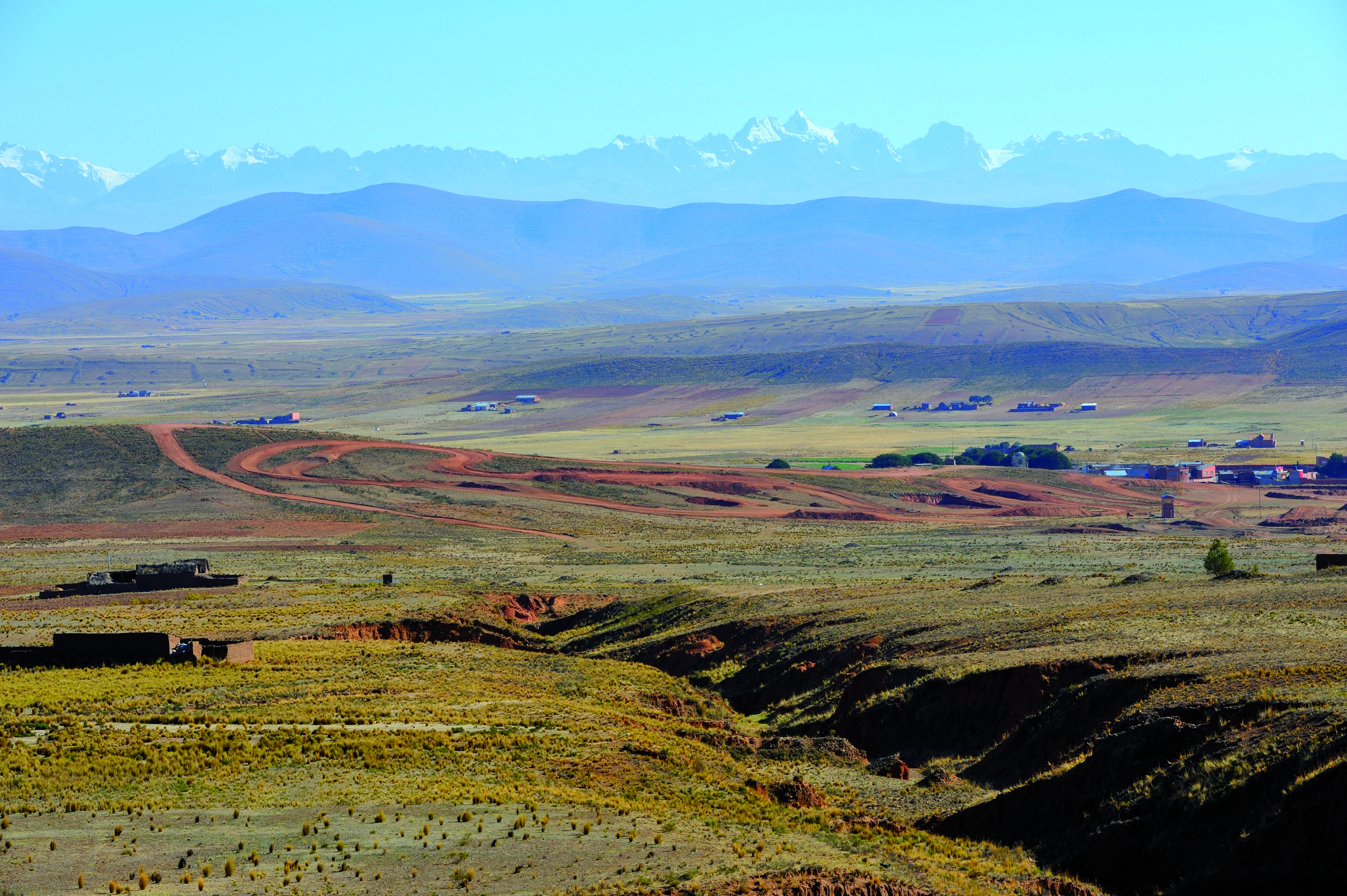 Altiplano entre La Paz et le lac Titicaca.