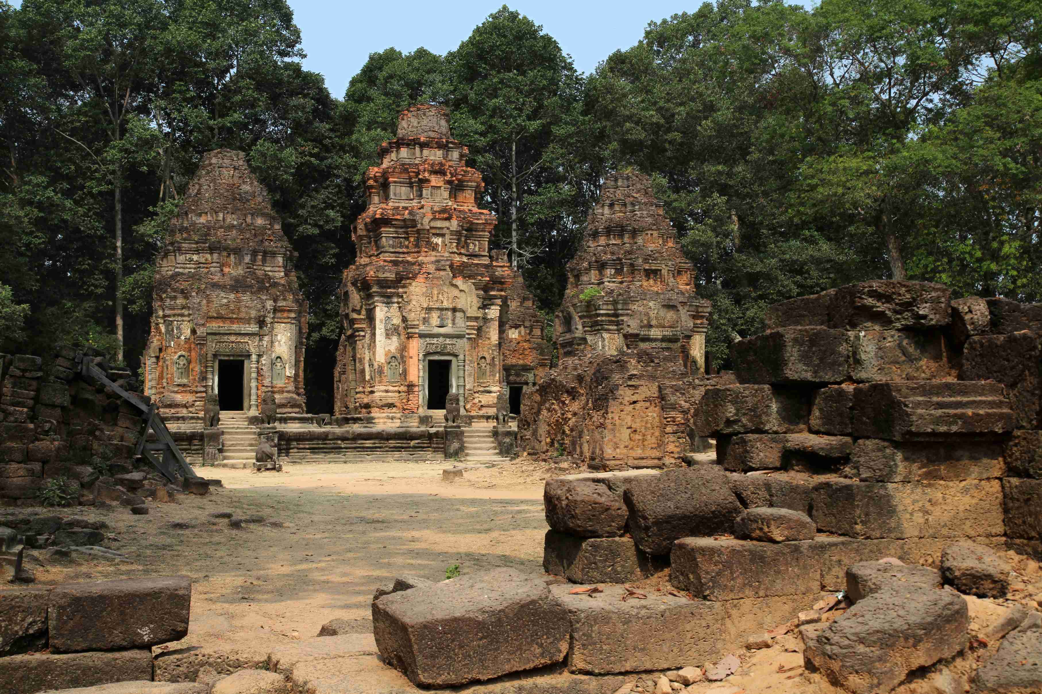 Temple de Preah Ko à Angkor.