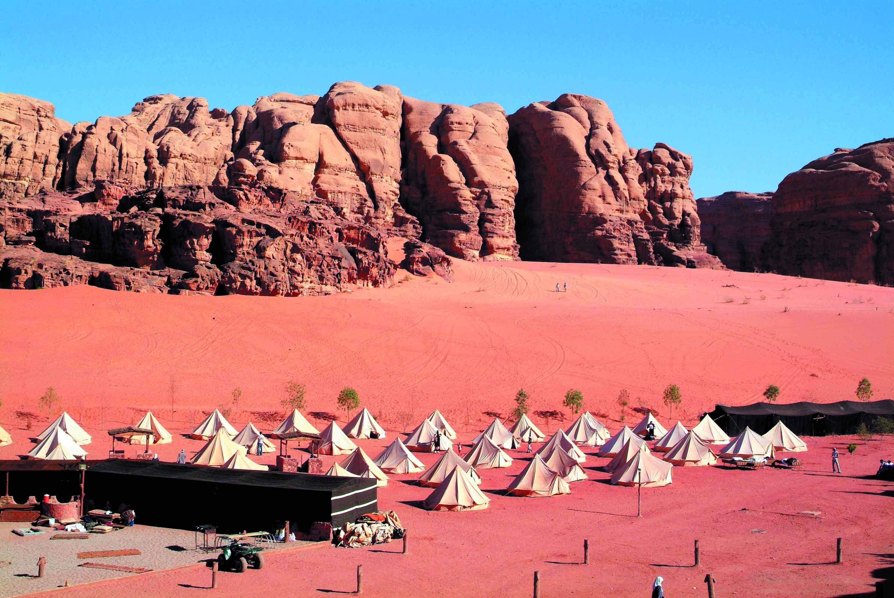 Campement dans le désert du Wadi Rum.