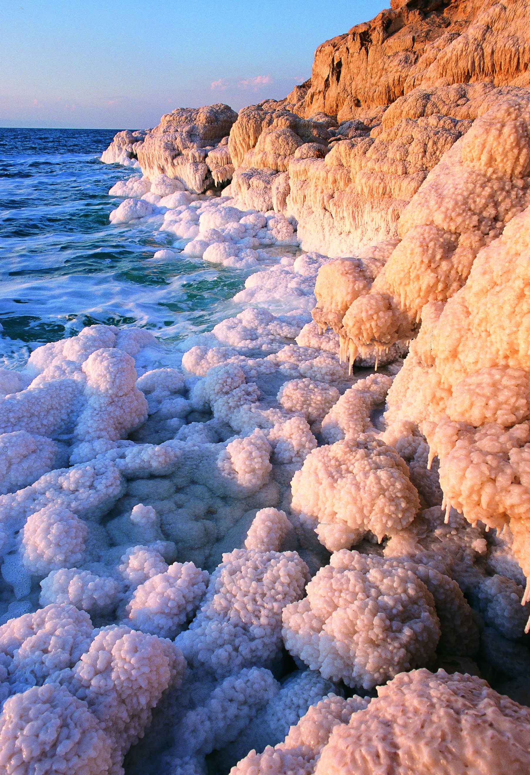 Concretion de sel de la mer Morte