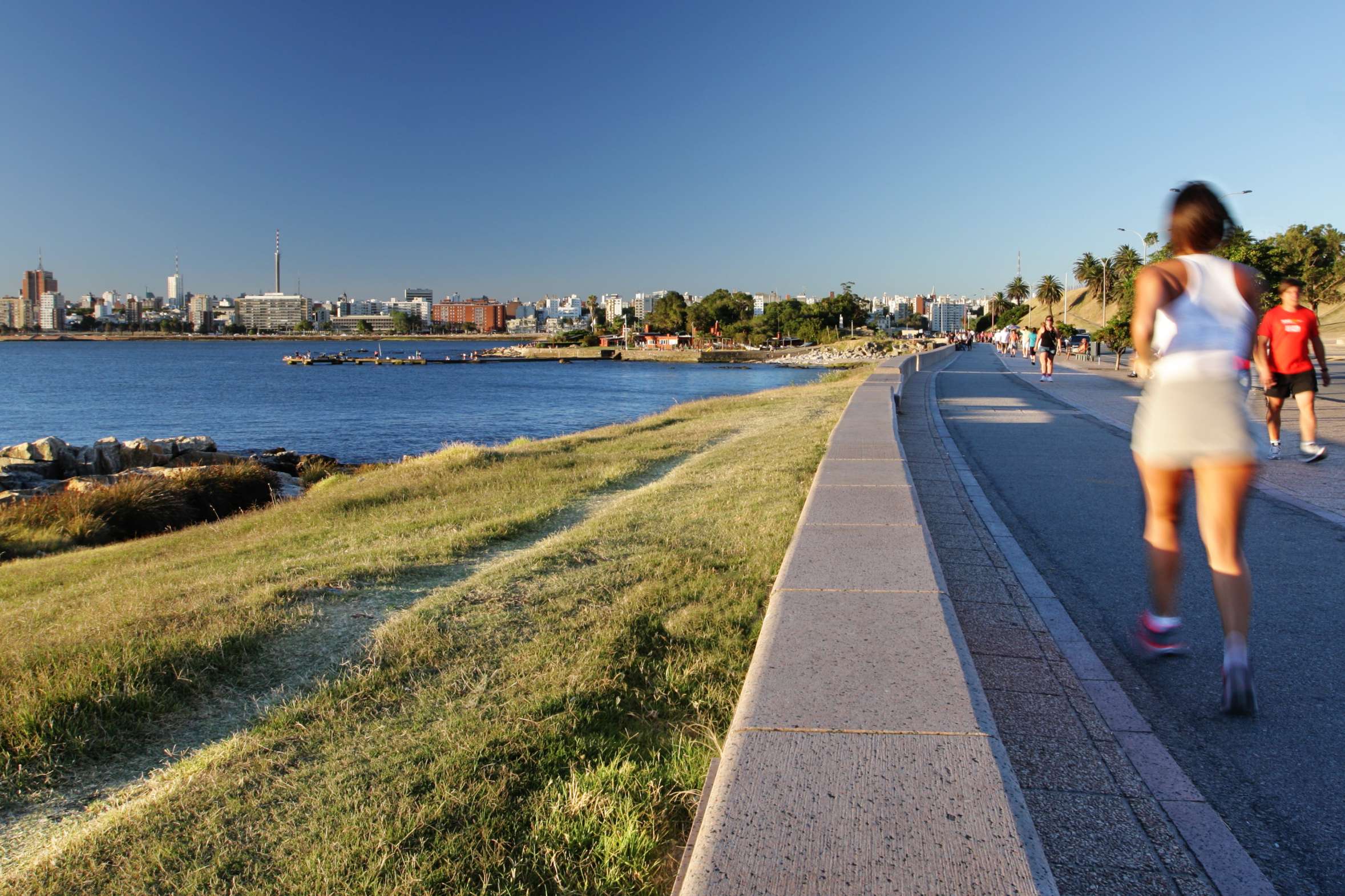 Parcours de jogging à Montevideo.