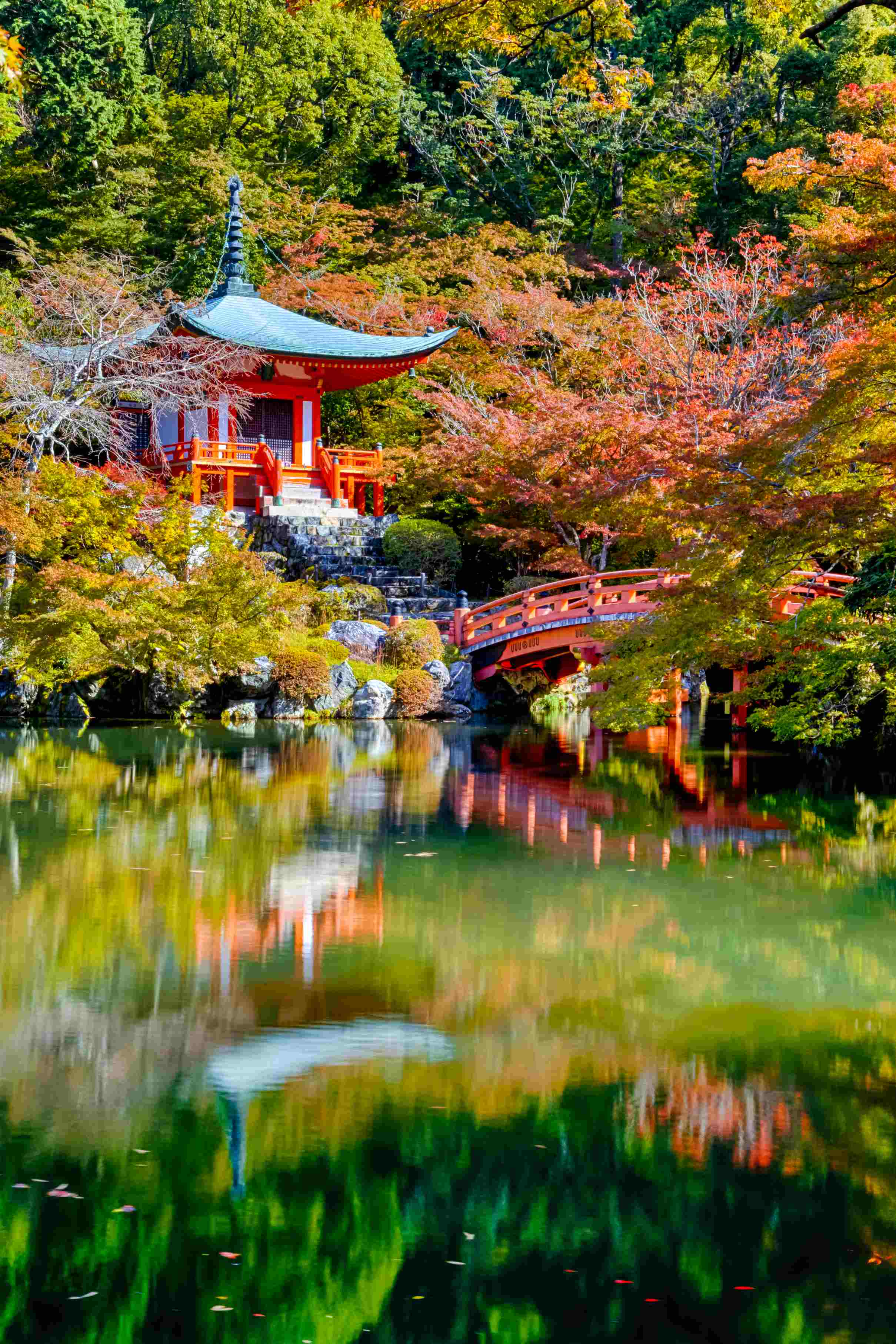Le Daigo-ji, temple de la secte Shingon fondé en 874 par Shōbō (Daishi Rigen), Kyoto.