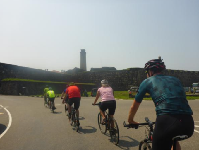 Cycling in Galle Fort