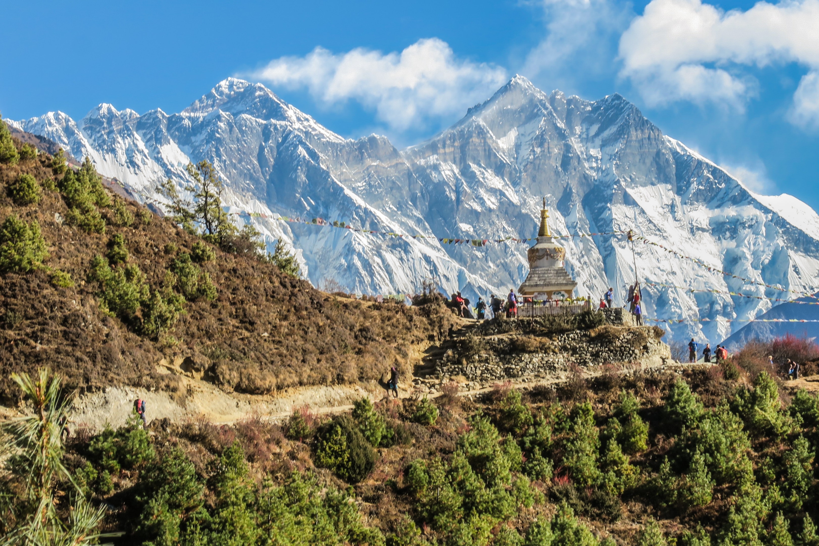 Jour4 : Jour 4 : Journée d'acclimatation - Randonnée jusqu'à l'Everest View Hotel (3 962m-12995ft) Distance de marche - 3 à 4 km, Durée : 3 à 4 heures