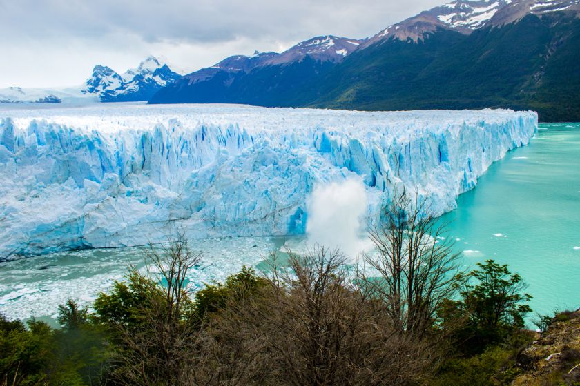 Glacier breaking in Patagonia