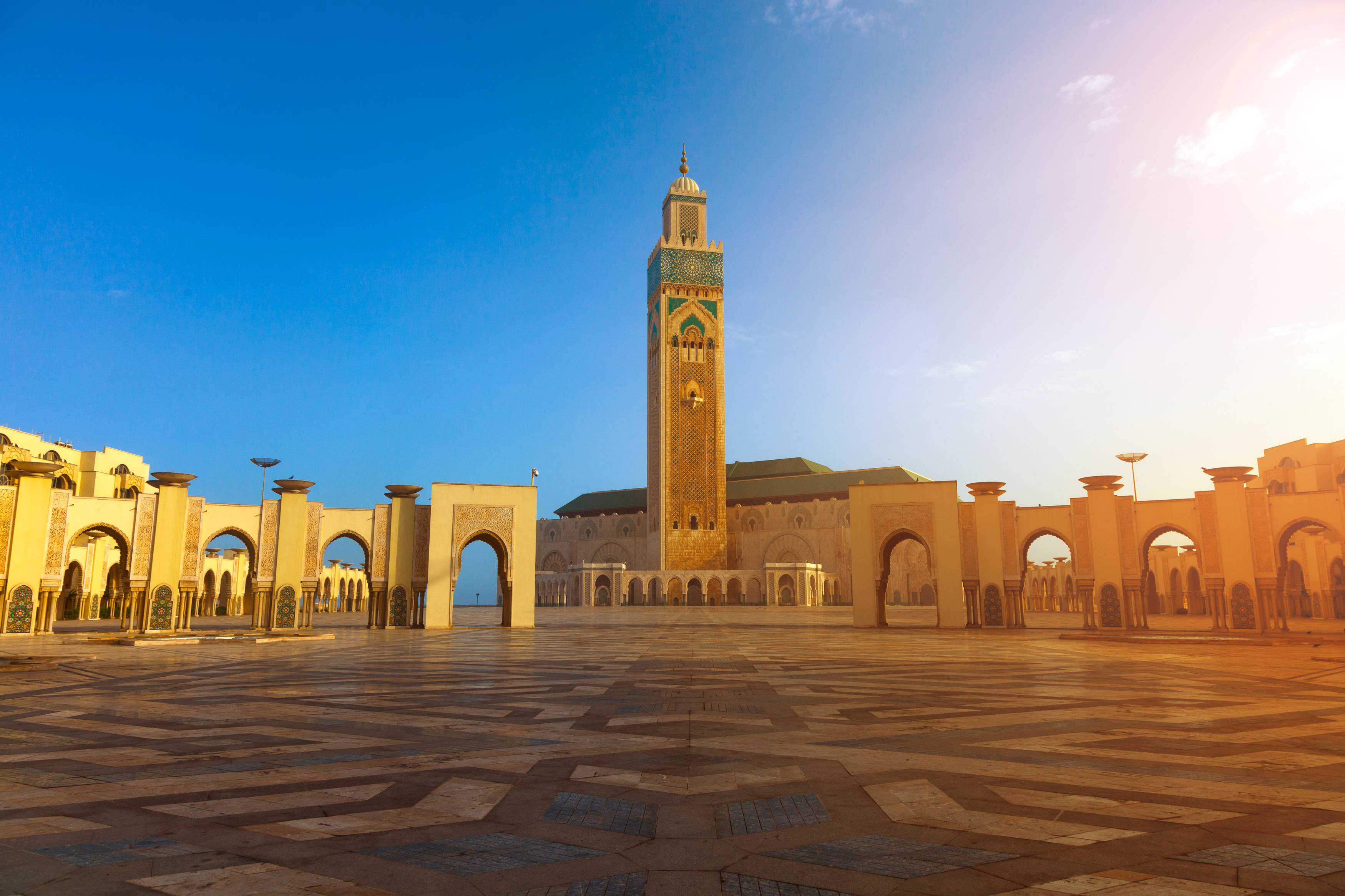 Mosquée Hassan II à Casablanca.