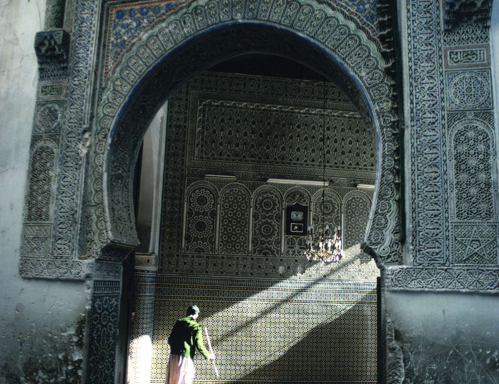 Intérieur d'une mosquée marocaine.