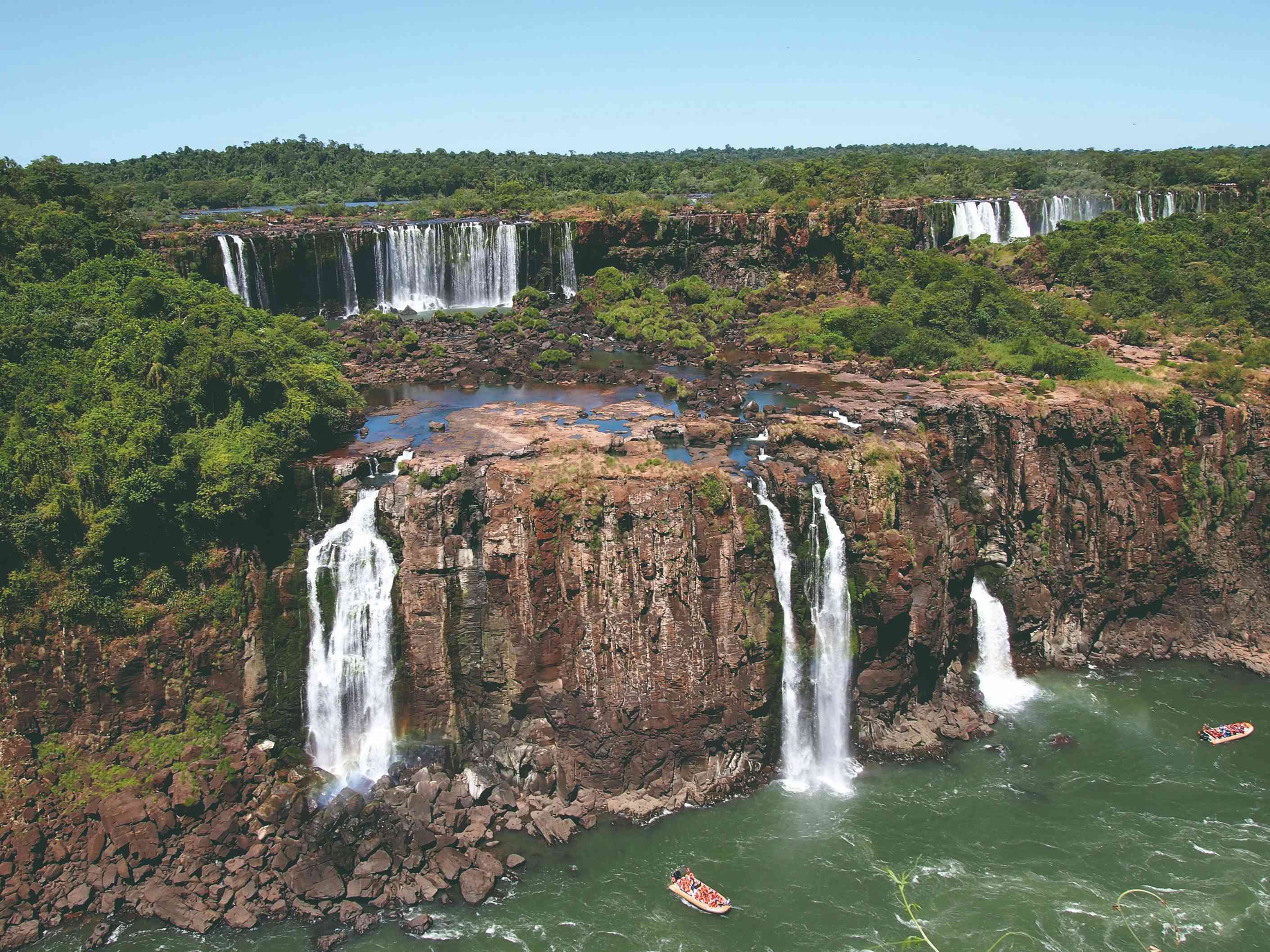 Les chutes d'Iguazú.